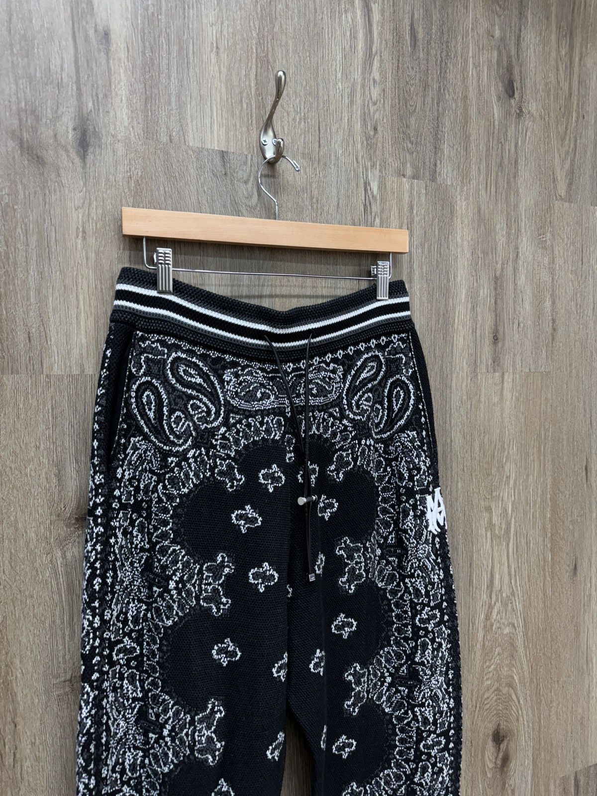 Amiri Amiri Black Bandana Sweatpants Size US 32 / EU 48 - 3 Thumbnail