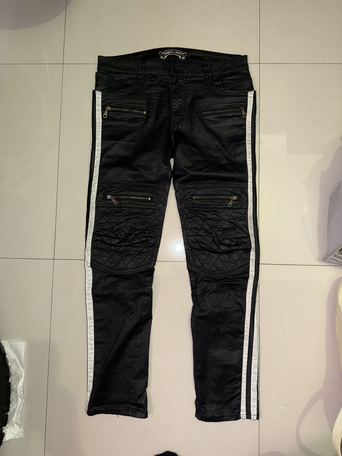 Robins Jeans Robins Jean Biker Denim Size US 32 / EU 48 - 1 Thumbnail