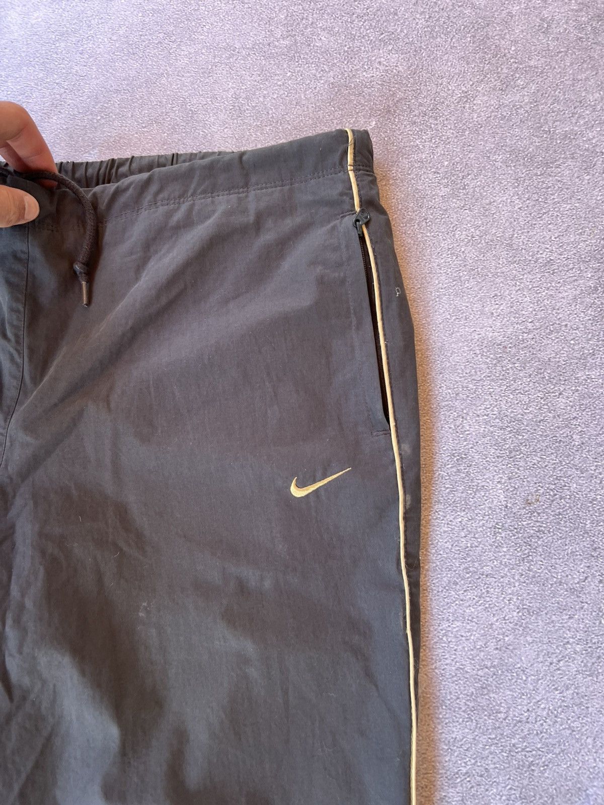 Nike 🔥 Vintage Y2K Grey Nylon Drill Swag Pants – Women’s Size 28" / US 6 / IT 42 - 7 Thumbnail