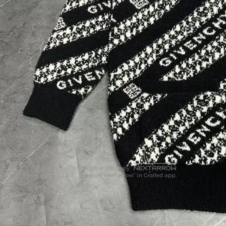 Other Givenchy Black and White Full Print Bulletproof Wool Cardi Size US M / EU 48-50 / 2 - 3 Thumbnail