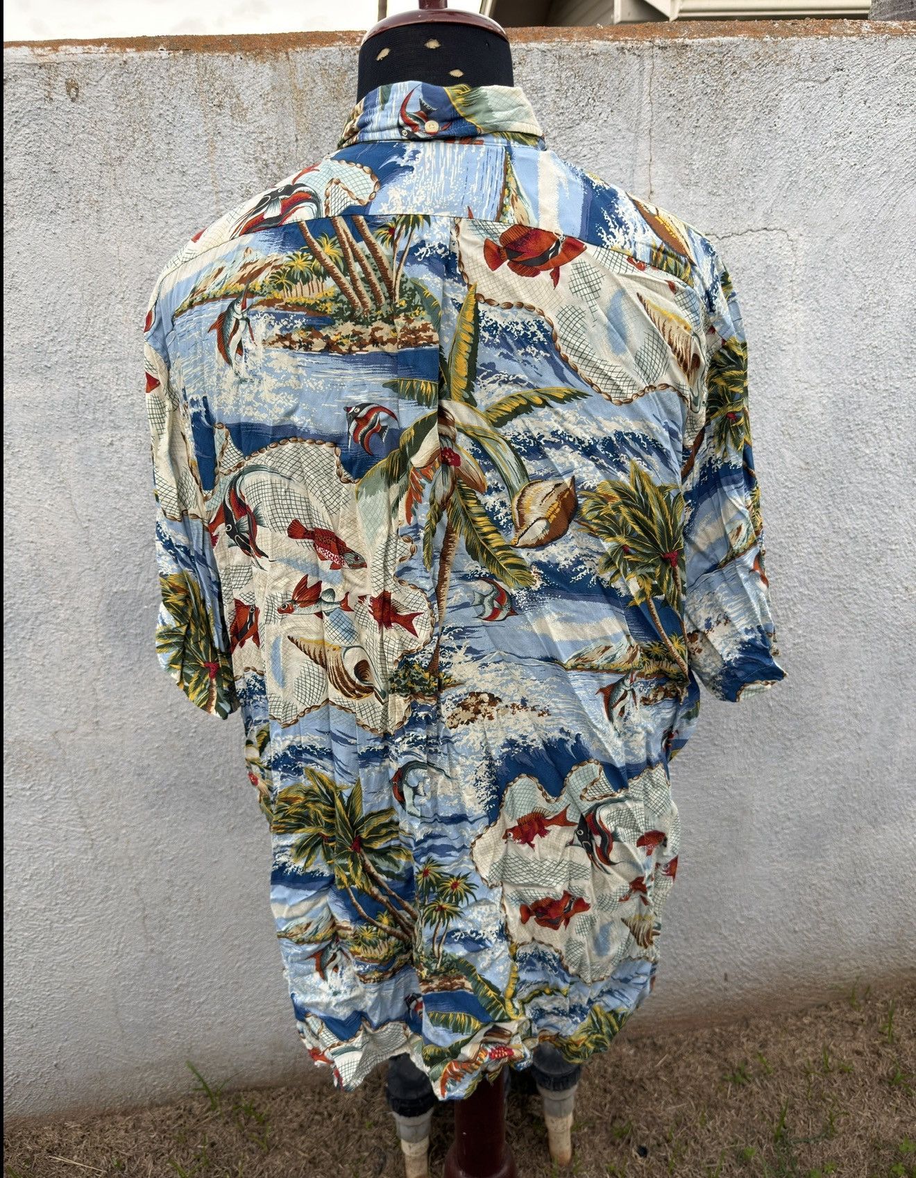 Reyn Spooner PreOwned Reyn Spooner 100% Rayon Multicolored Men's XXL Size US XXL / EU 58 / 5 - 2 Thumbnail