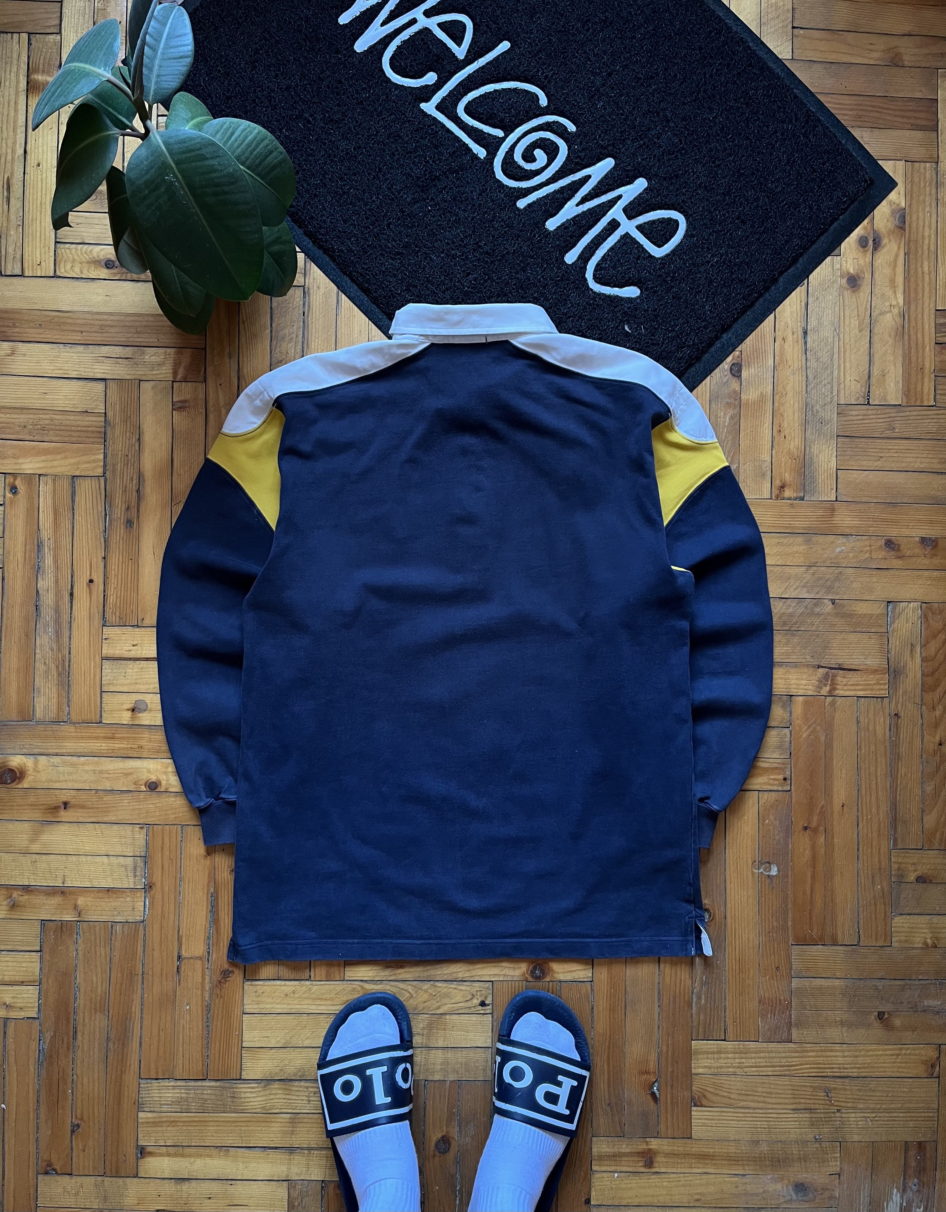 Nike Vintage Nike Streetwear Striped Rugby Longsleeve T-Shirt Size US M / EU 48-50 / 2 - 6 Thumbnail