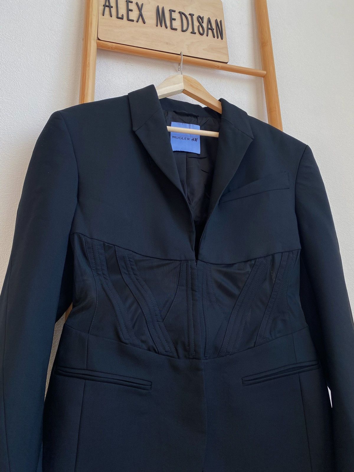 Mugler Mugler x H&M Corset Style Wool Blazer Size M / US 6-8 / IT 42-44 - 24 Thumbnail