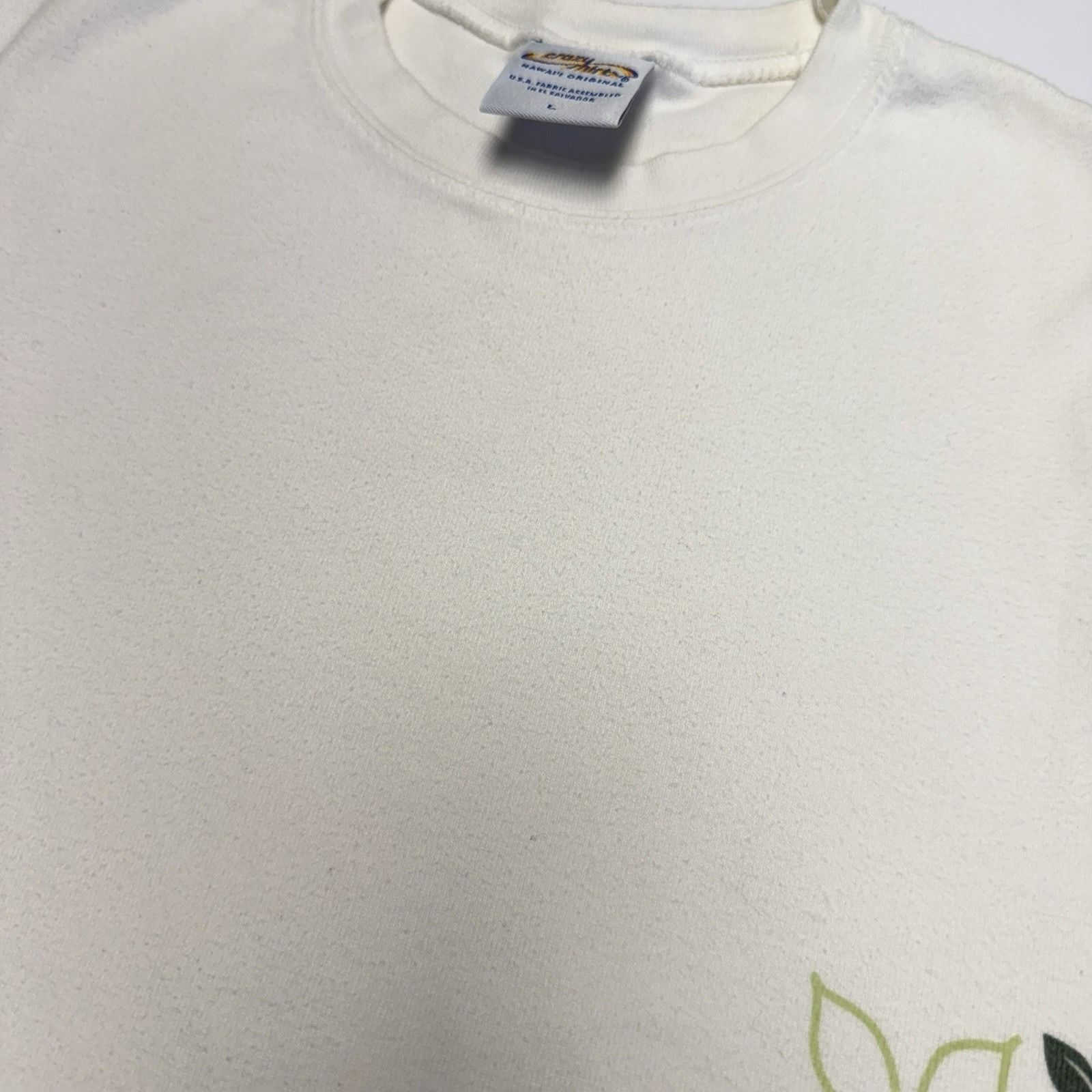 Other Vintage Crazy Shirts Womens Shirt White Large Floral Flowers Size L / US 10 / IT 46 - 8 Thumbnail