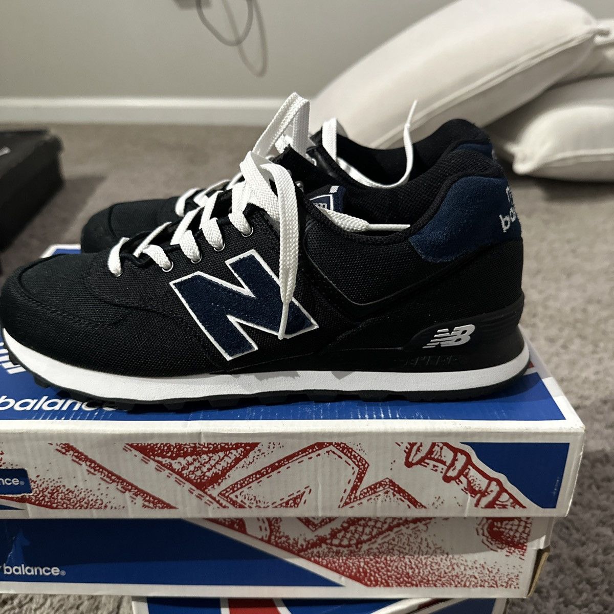 New Balance ML574POK 574 'Pique Polo Pack - Black' Size US 10 / EU 43 - 8 Thumbnail