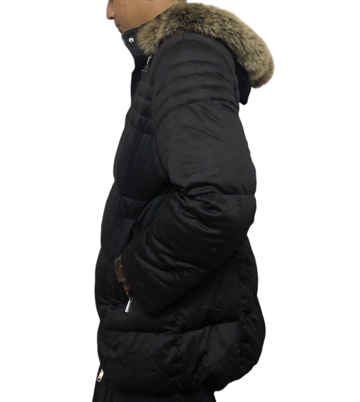 Balmain BALMAIN Faux Fur Down Black Jacket Size US L / EU 52-54 / 3 - 5 Thumbnail