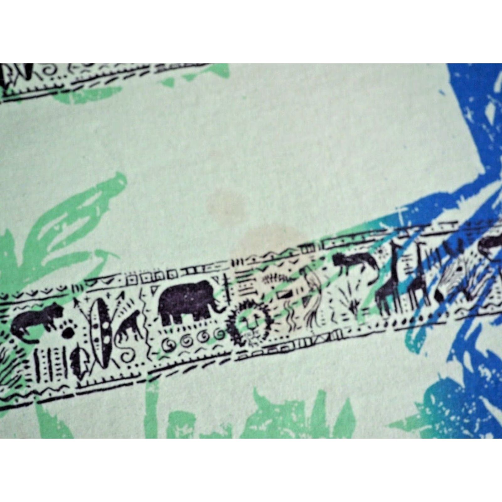 Vintage VTG Sun Surf Tee AOP Neon Green USA Sun Animal Safari 80s 90s T-Shirt XL Men Graphic Cotton Shirt Size US XL / EU 56 / 4 - 6 Thumbnail