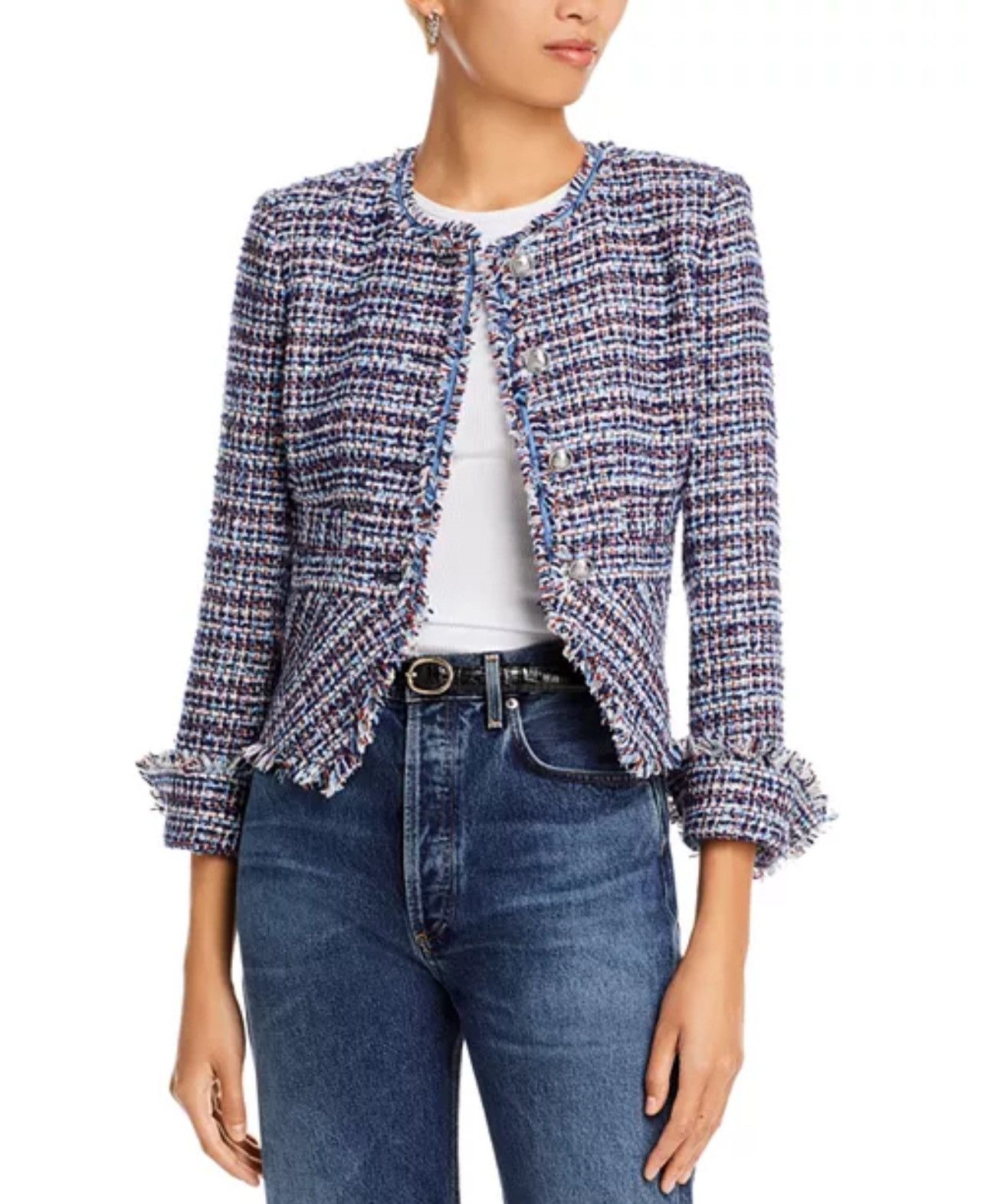 Derek Lam 10 Crosby Derek Lam 10 Crosby Elizabeth Tweed Peplum Jacket size 00 Size XXS / US 00 / IT 34 - 2 Thumbnail