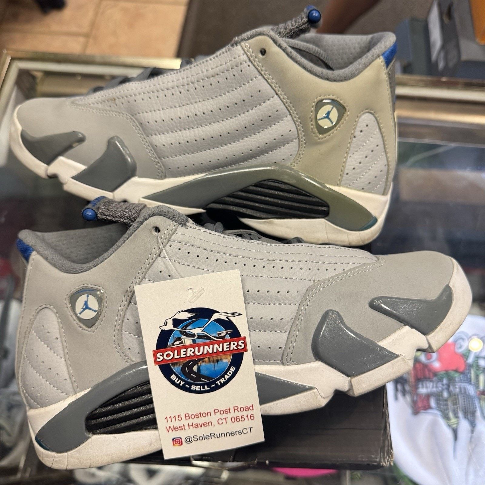 Jordan Brand Size 6Y - Youth Air Jordan 14 Retro Mid Wolf Grey Basketball Size US 6 / EU 39 - 5 Thumbnail