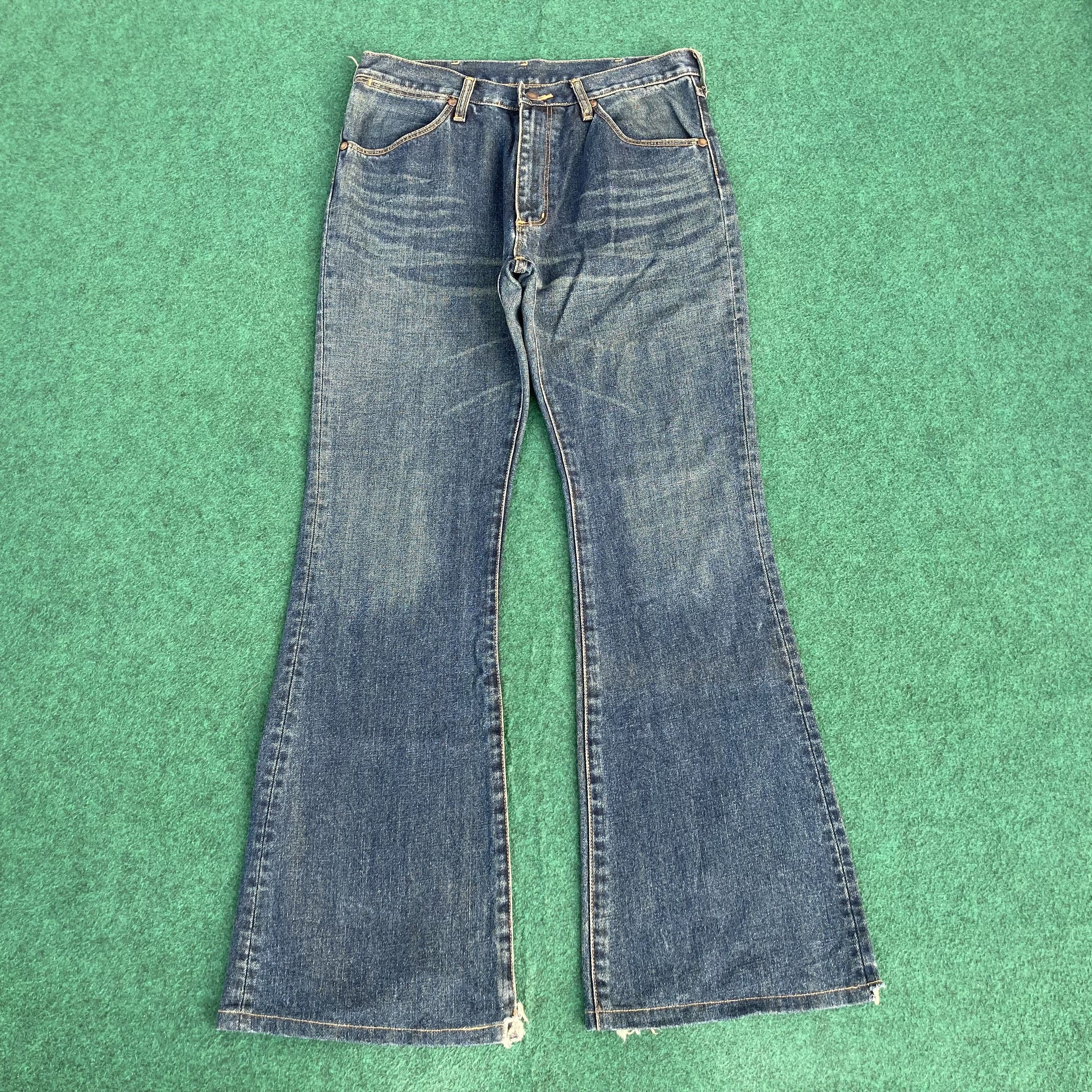 Vintage × Wrangler Vtg Wrangler Denim Bootcut Sz 32 Faded Flare Jeans Size US 32 / EU 48 - 1 Thumbnail