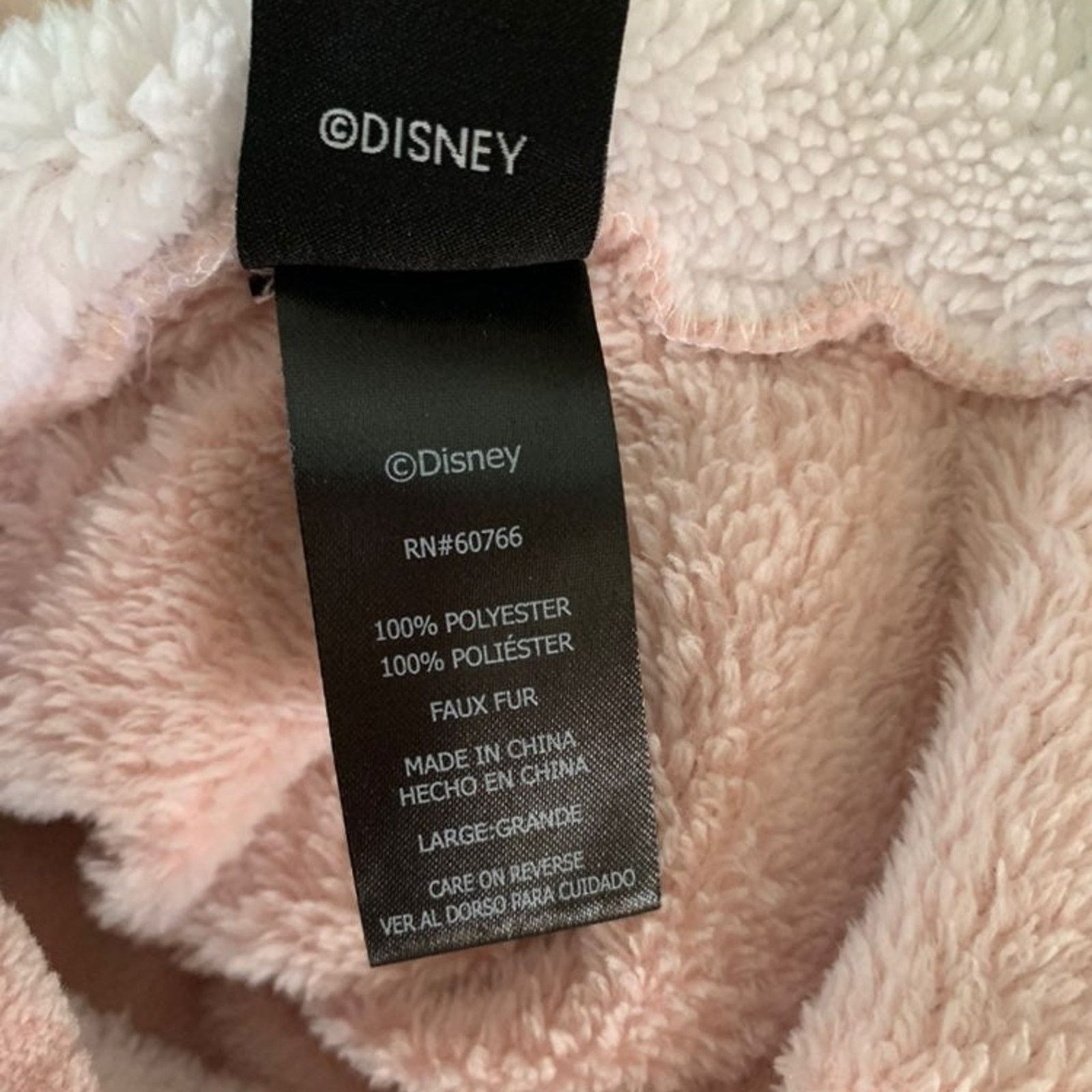 Disney Disney Womens size Large Tunic Hooded Top Fleece Cozy Pink Size L / US 10 / IT 46 - 9 Thumbnail