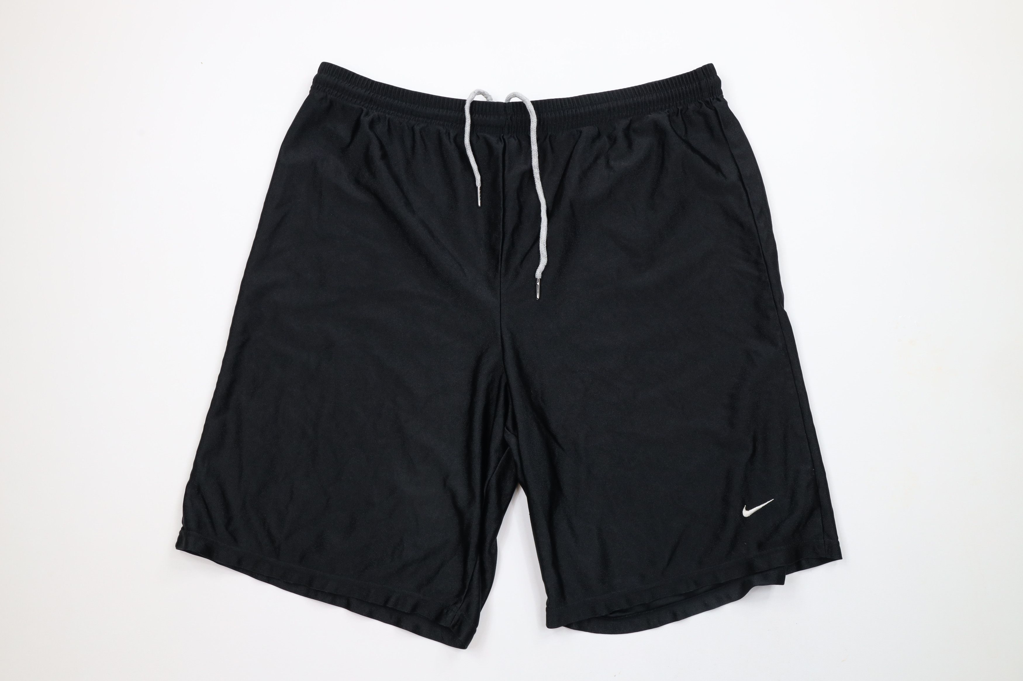 Nike × Vintage Vintage 90s Nike Mini Swoosh Gym Basketball Shorts Black USA Size US 34 / EU 50 - 1 Thumbnail