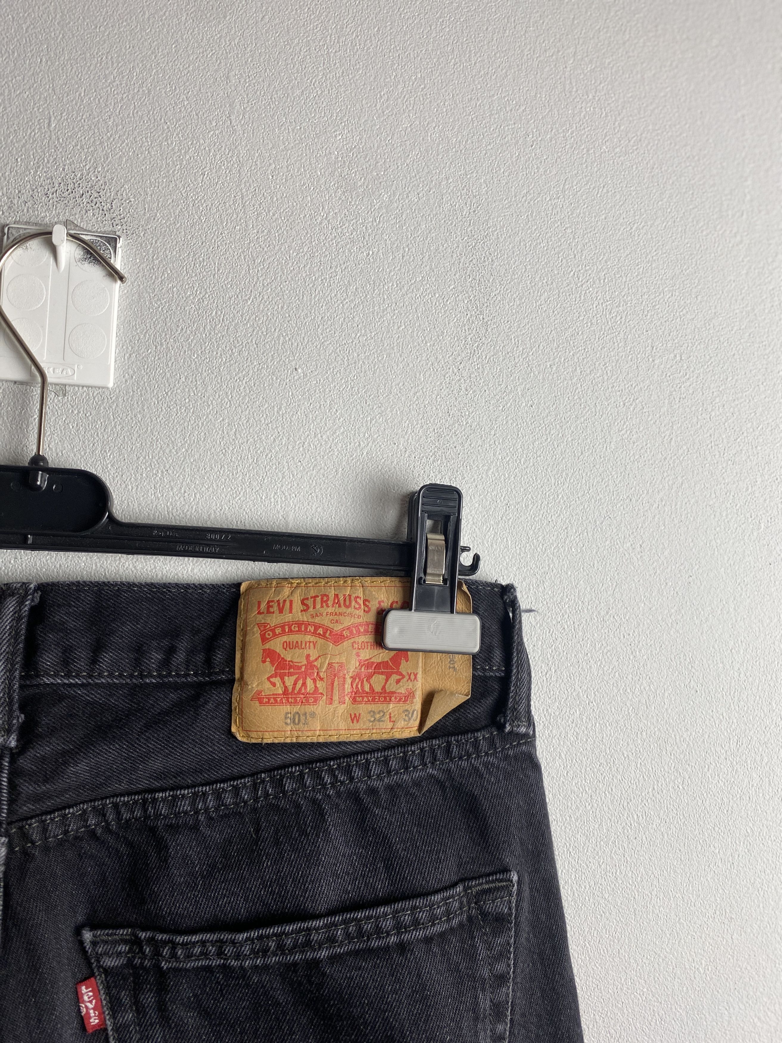 Levi's Levi's 501 black denim jeans pants casual Size US 32 / EU 48 - 4 Thumbnail