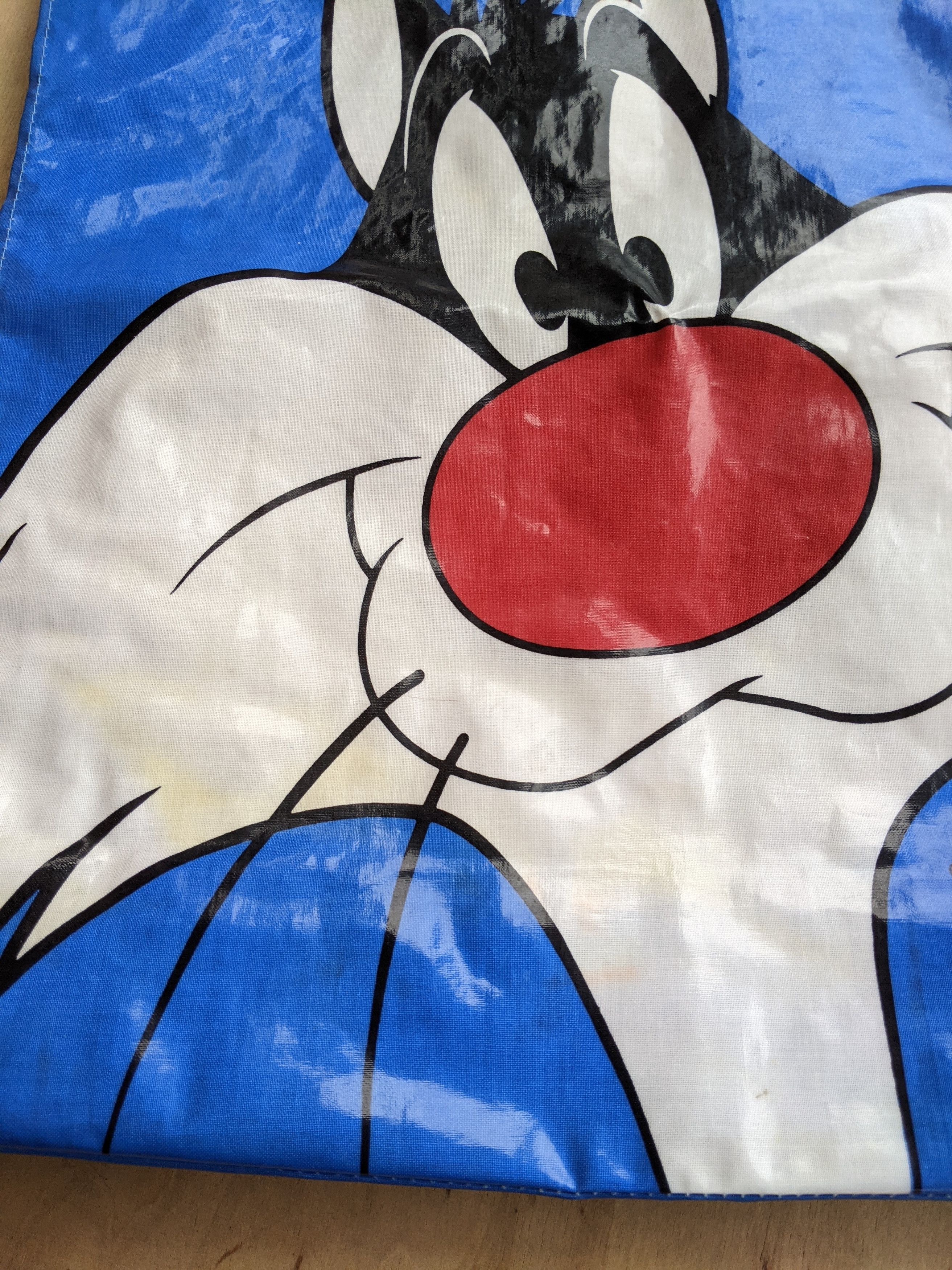 Warner Bros Vinatge Warner Bros Looney Tunes Sylvester Cat Tote Bag 1993 Size ONE SIZE - 5 Thumbnail