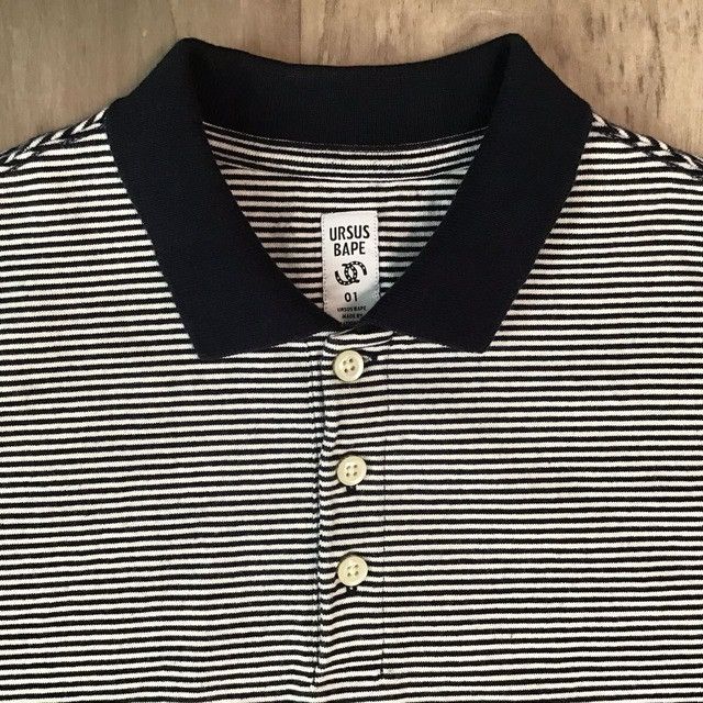 Bape × Nigo URSUS BAPE striped polo shirt a bathing ape Size US S / EU 44-46 / 1 - 2 Thumbnail