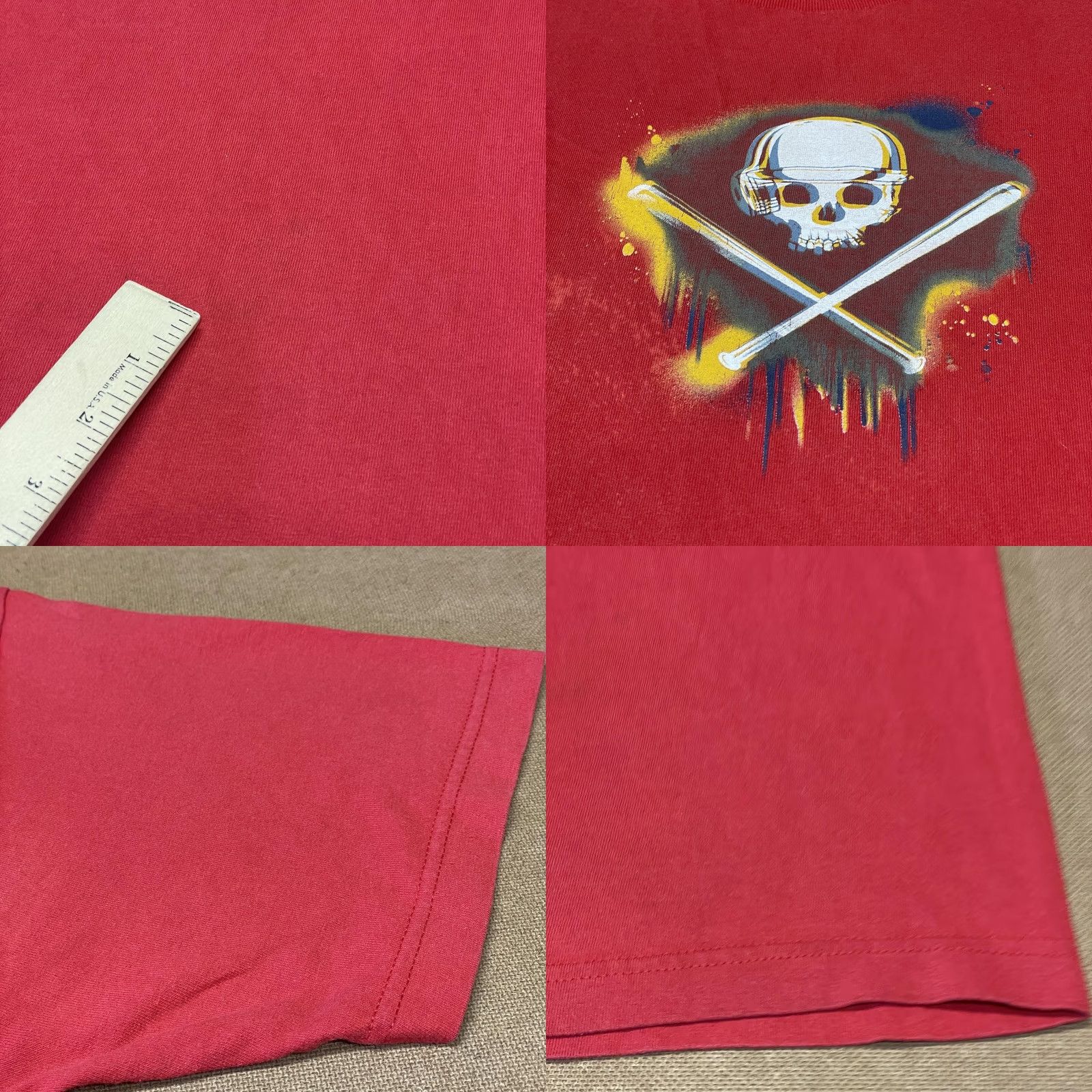 Nike Nike Shirt Mens XL Red Skull Crossbones Baseball Bats Graphic Athletic Tee Size US XL / EU 56 / 4 - 8 Thumbnail