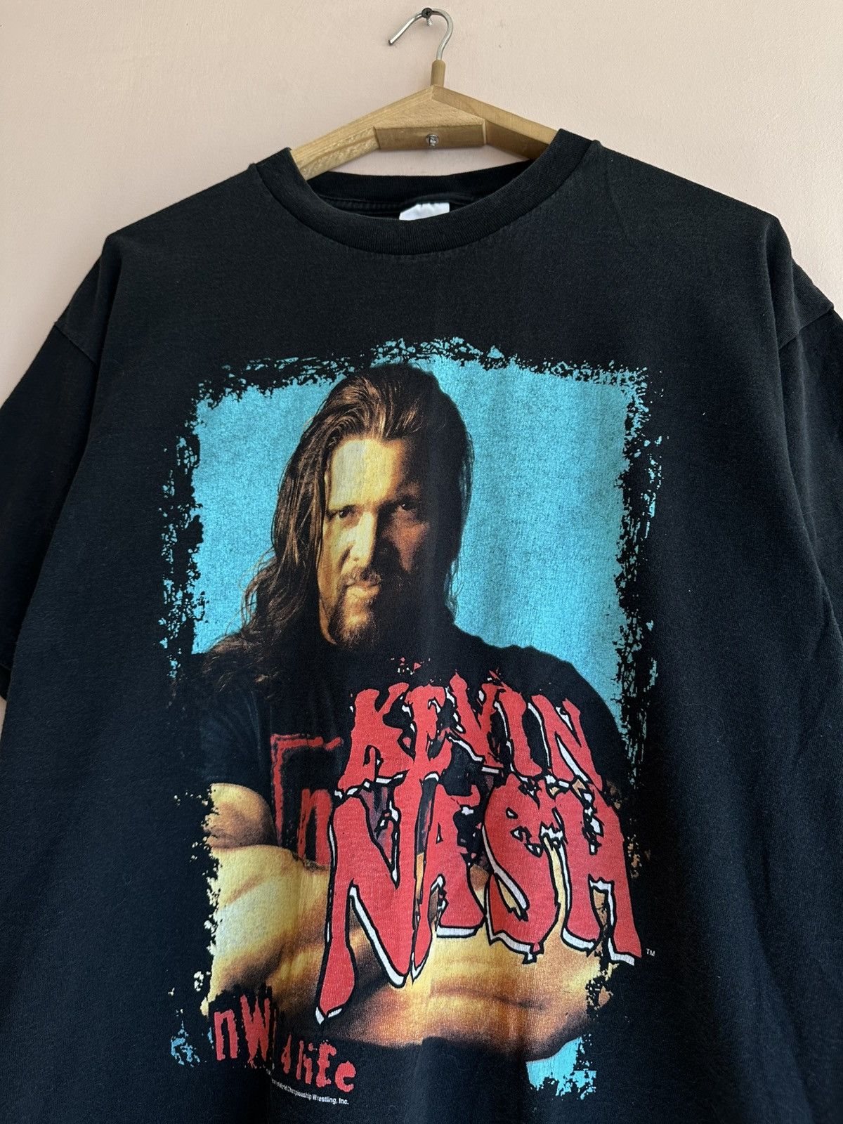 Vintage × WCW/nWo × WWE Vintage 90’s Kevin Nash NWO 4 Life WCW Wrestling T-Shirt XL Size US XL / EU 56 / 4 - 5 Thumbnail