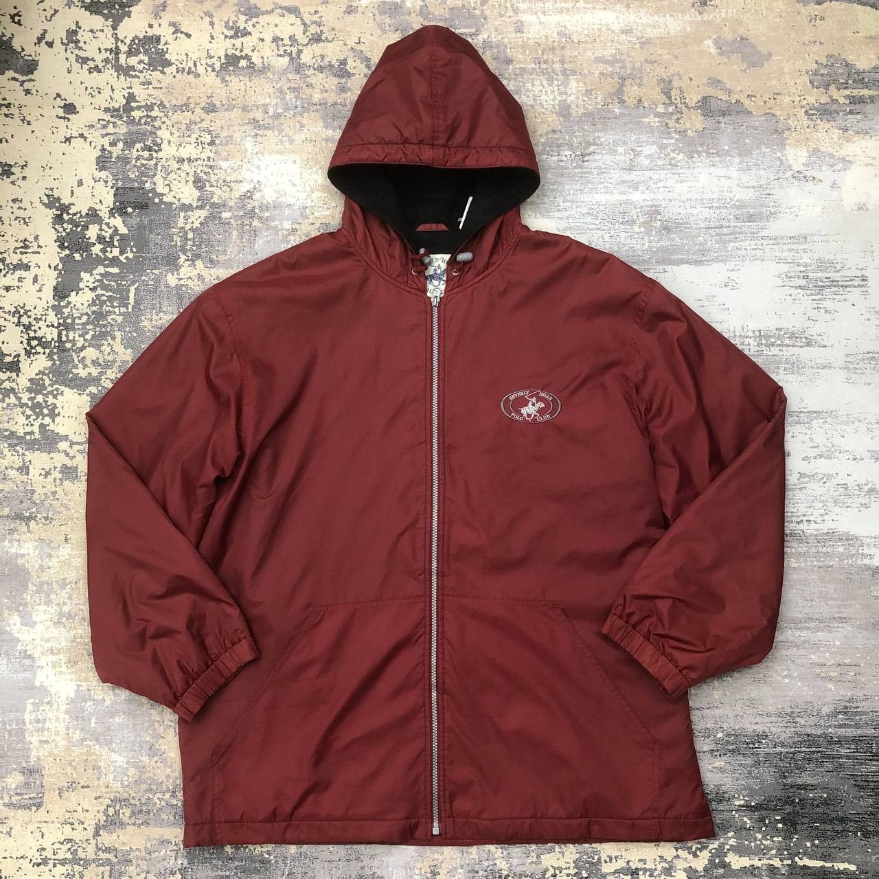 Y87. BEVERLY HILLS POLO CLUB FLEECE COACH JACKET
