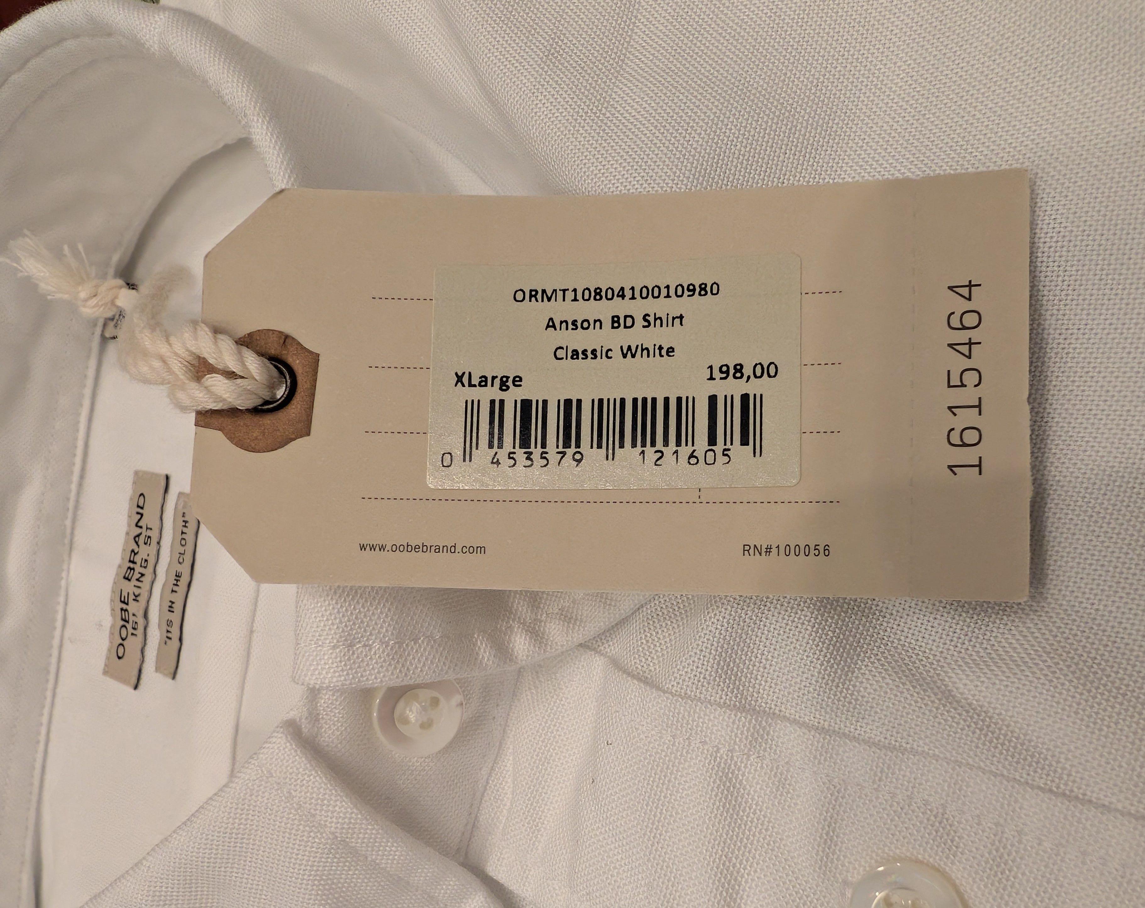 Other NWT Oobe Brand Anson Oxford BD Shirt Made in Portugal Size US XL / EU 56 / 4 - 4 Thumbnail