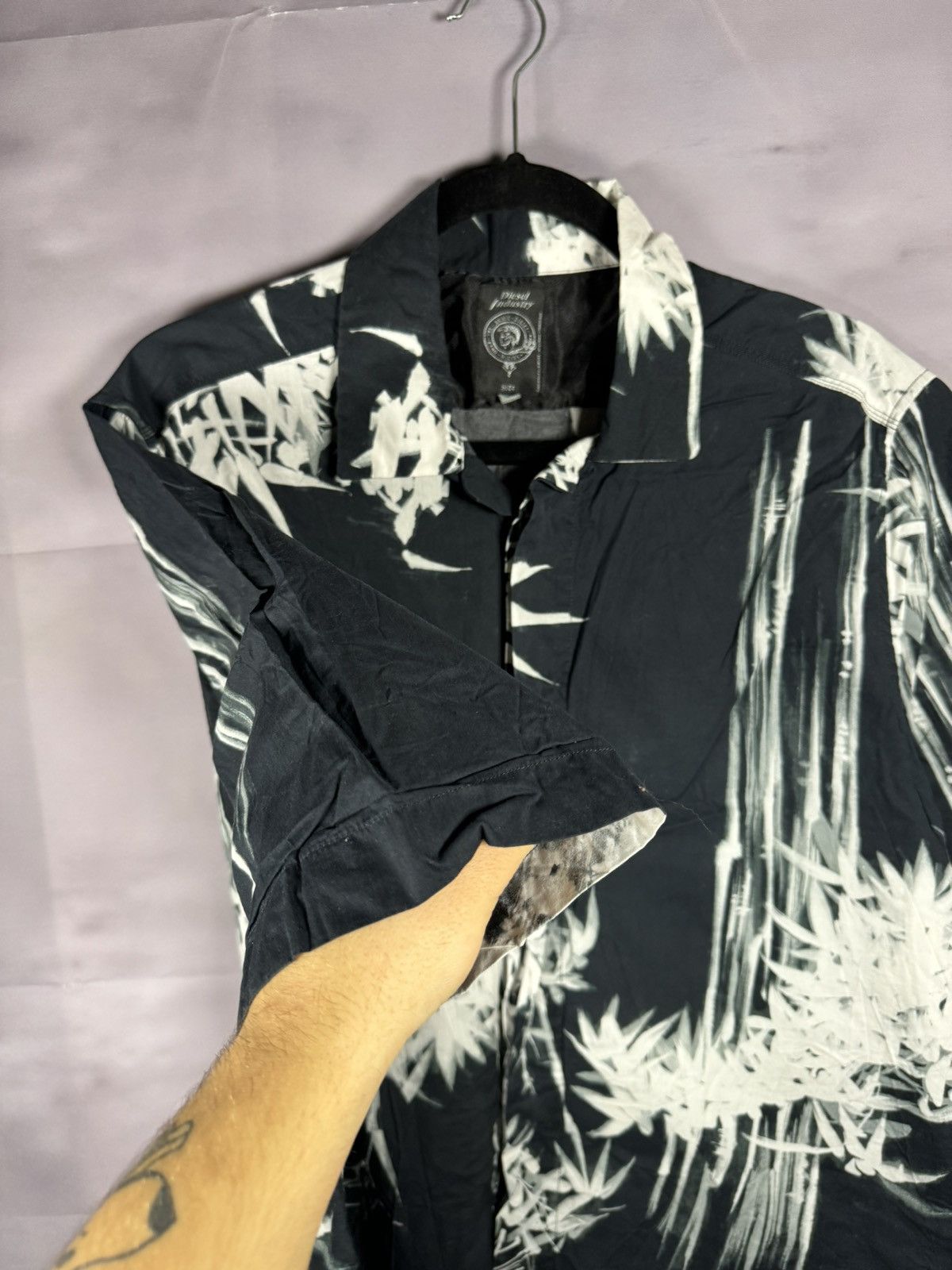 Diesel × Vintage Vintage Diesel Hawaiian Shirt Floral Print y2k Large Size US L / EU 52-54 / 3 - 7 Thumbnail