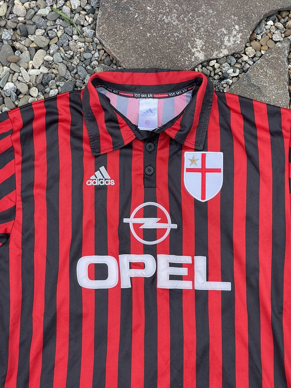 Adidas × Vintage 1999/2000 Adidas Milan #7 Shevchenko vintage soccer jersey Size US XL / EU 56 / 4 - 4 Thumbnail