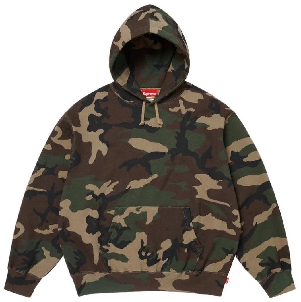 Supreme Supreme Satin Applique Hooded Sweatshirt Camo Size Small Size US S / EU 44-46 / 1 - 5 Thumbnail
