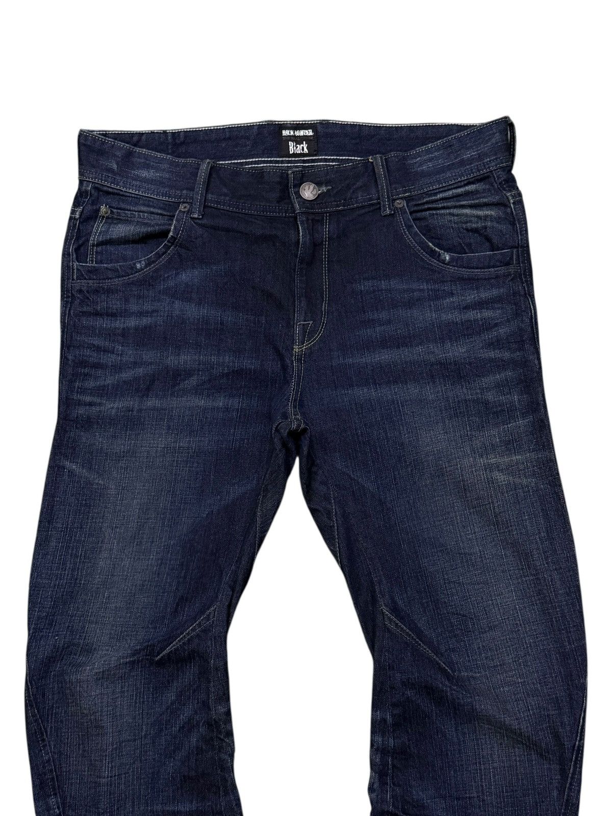 Numbers Vintage Back Number Black Denim Jeans Japan | Dark Wash W35 Size US 35 - 4 Thumbnail