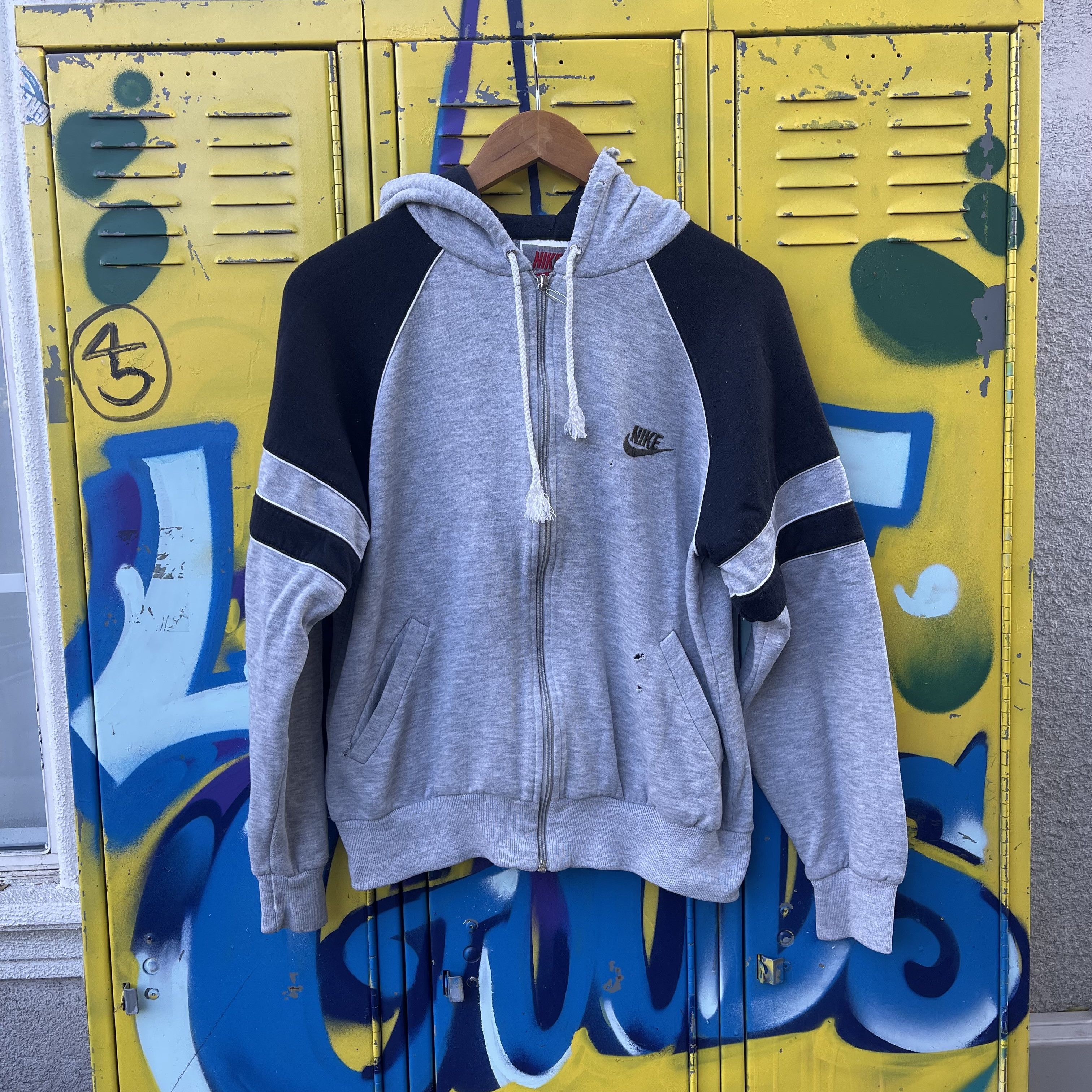 Nike Vintage 80s Vintage Nike Zip Hoodie Grailed