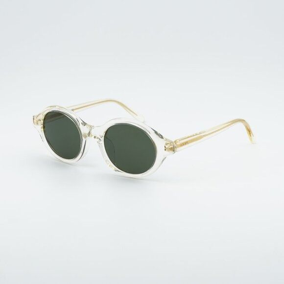 Loewe Loewe LW40162U 57N Sunglasses Transparent Pale Yellow Round Size ONE SIZE - 1 Thumbnail
