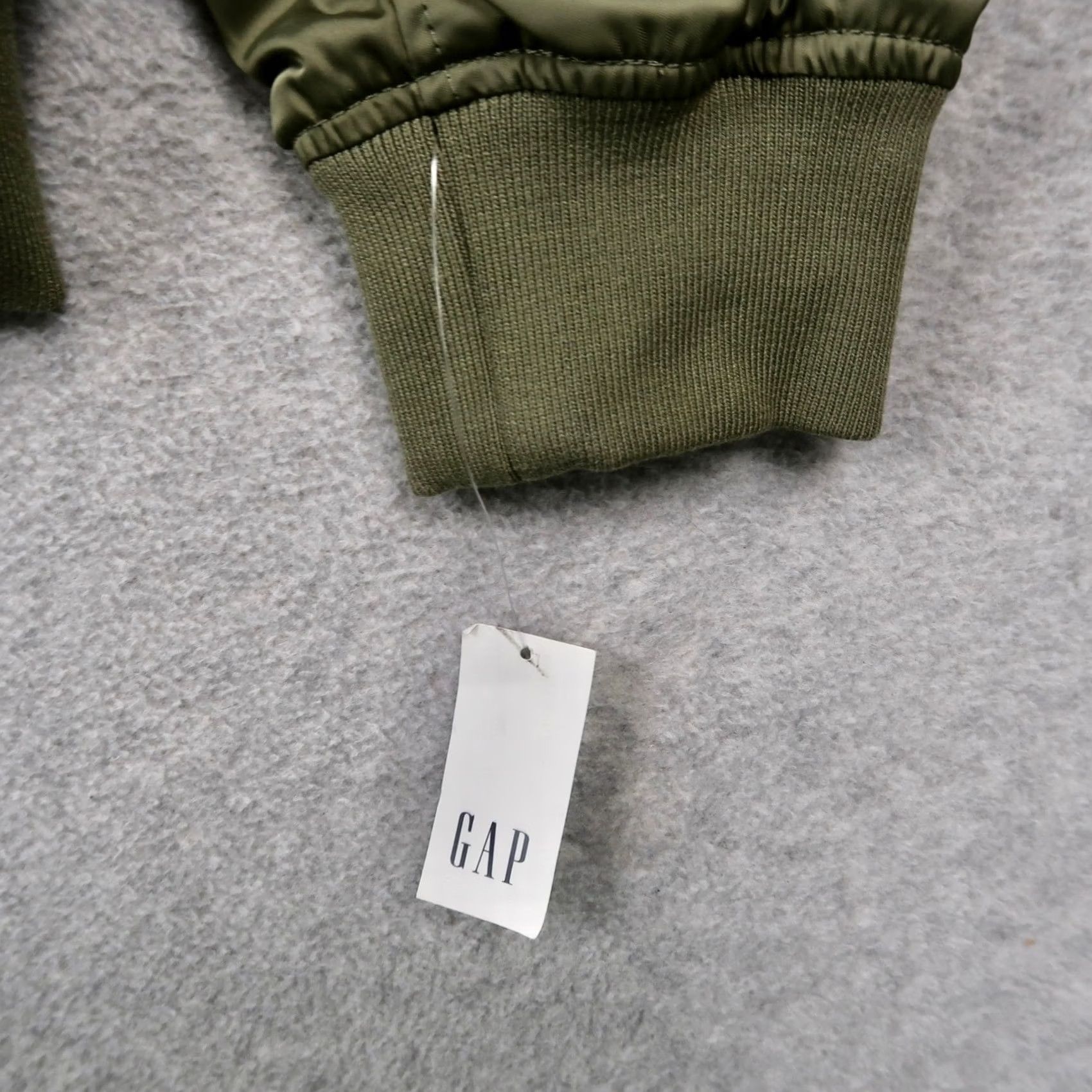 Gap Gap Mens Nylon Bomber Jacket MA-1 Green Full Zip Flight Jacket M Medium Size US M / EU 48-50 / 2 - 7 Thumbnail