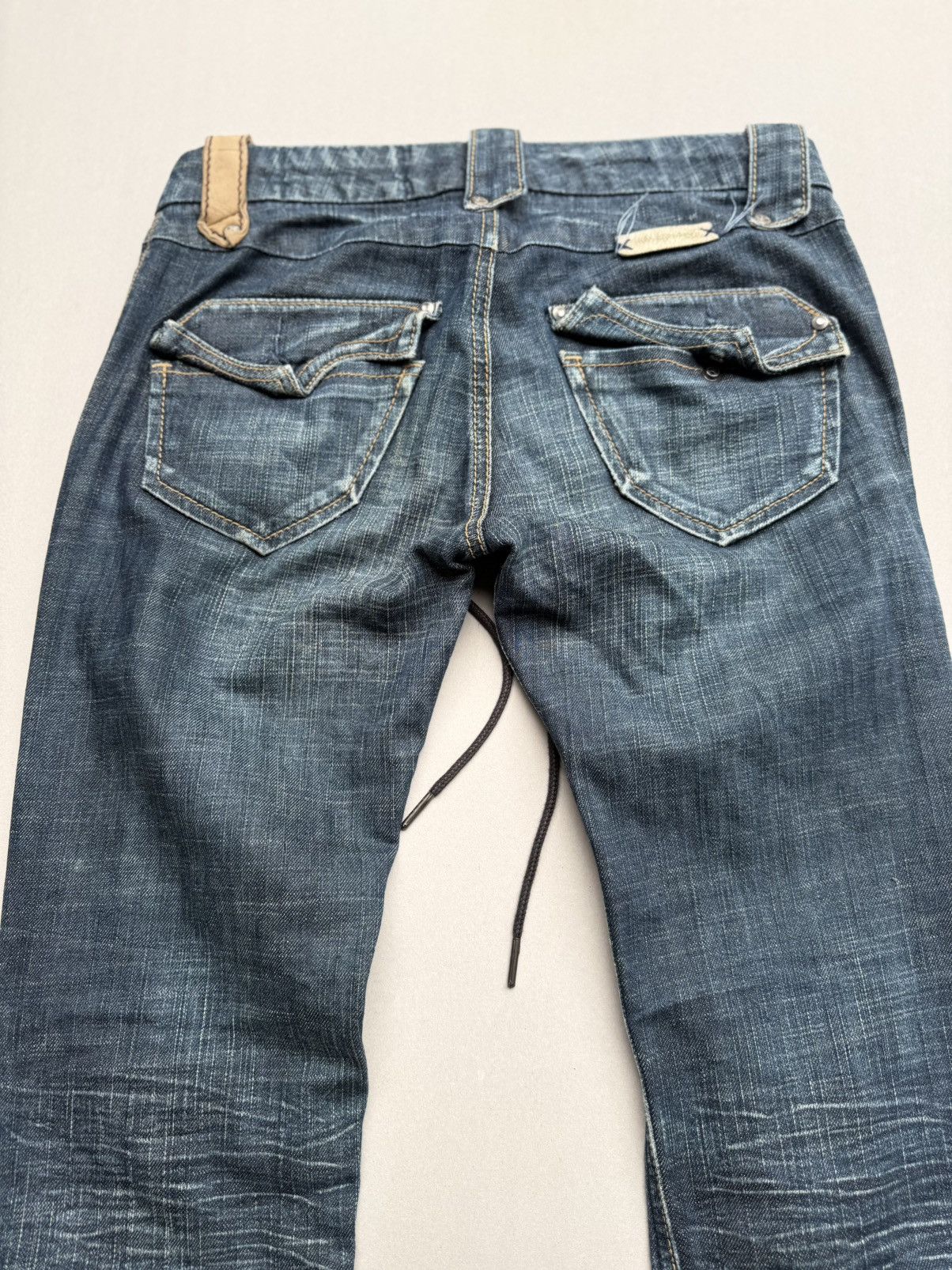 Japanese Brand Auntgage lace up flare jeans Size US 26 / EU 42 - 7 Thumbnail