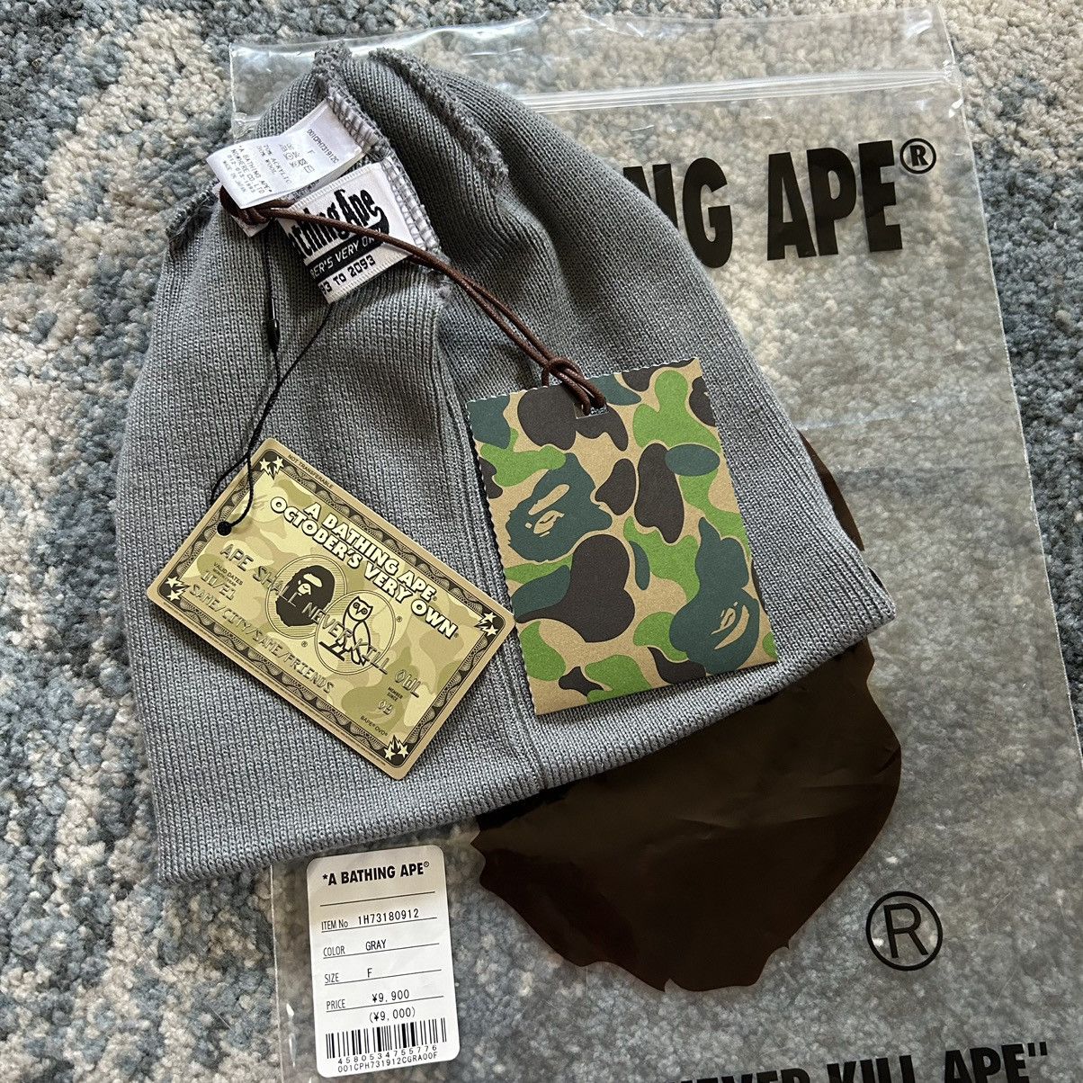 Bape × October's Very Own BAPE x OVO EMBROiDERED CAMO PATCH KNiT CAP Size ONE SIZE - 5 Thumbnail