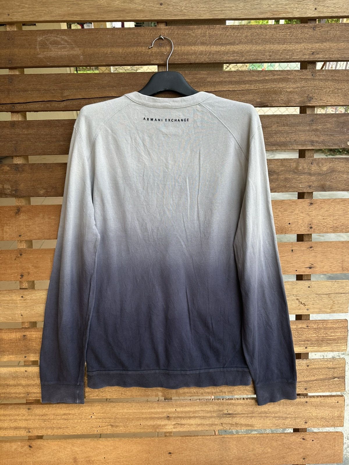 Armani Exchange Armani Exchange Ombre Gradient Cardigan Gray Blue Sweater AX Size US S / EU 44-46 / 1 - 2 Thumbnail