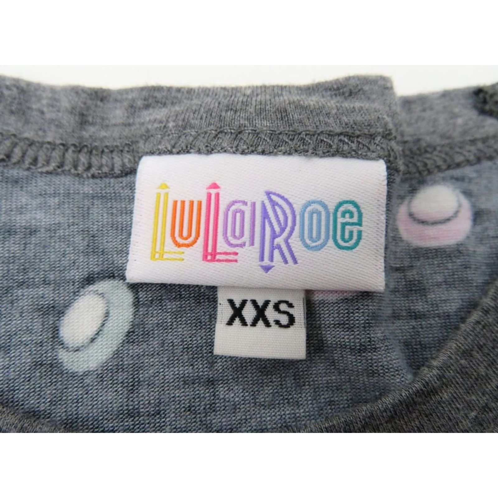 Vintage LuLaRoe T Shirt Womens XXS Black Blue Pink White Wheels Geometric Raglan 3/4 Sleeve Scoop Neck Pullover Top Tee Casual Size XXS / US 00 / IT 34 - 6 Thumbnail