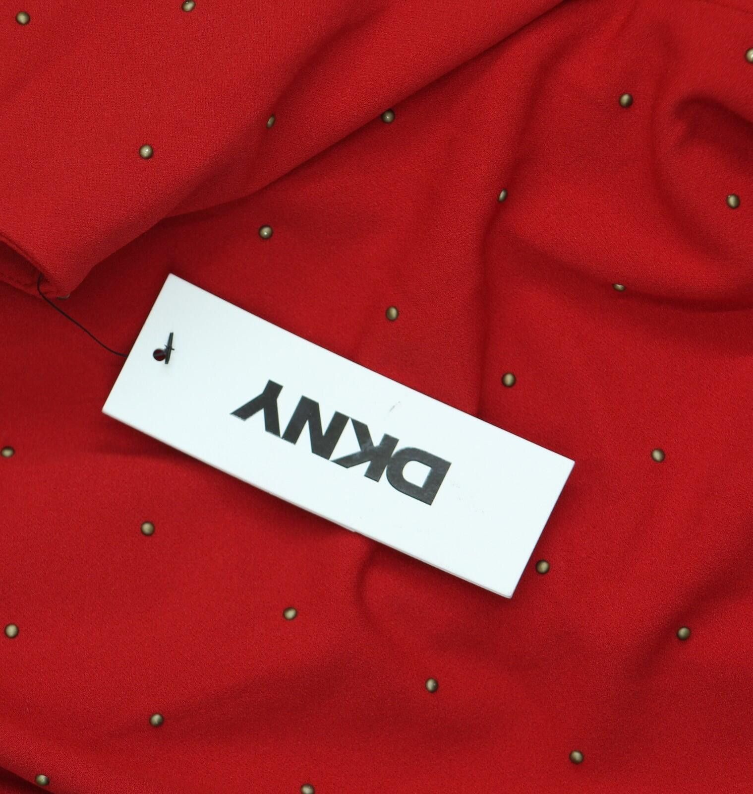 DKNY Nwt Dkny Studded Sleeveless A-line Dress Dd4g1e50 Red 6 Size M / US 6-8 / IT 42-44 - 4 Thumbnail