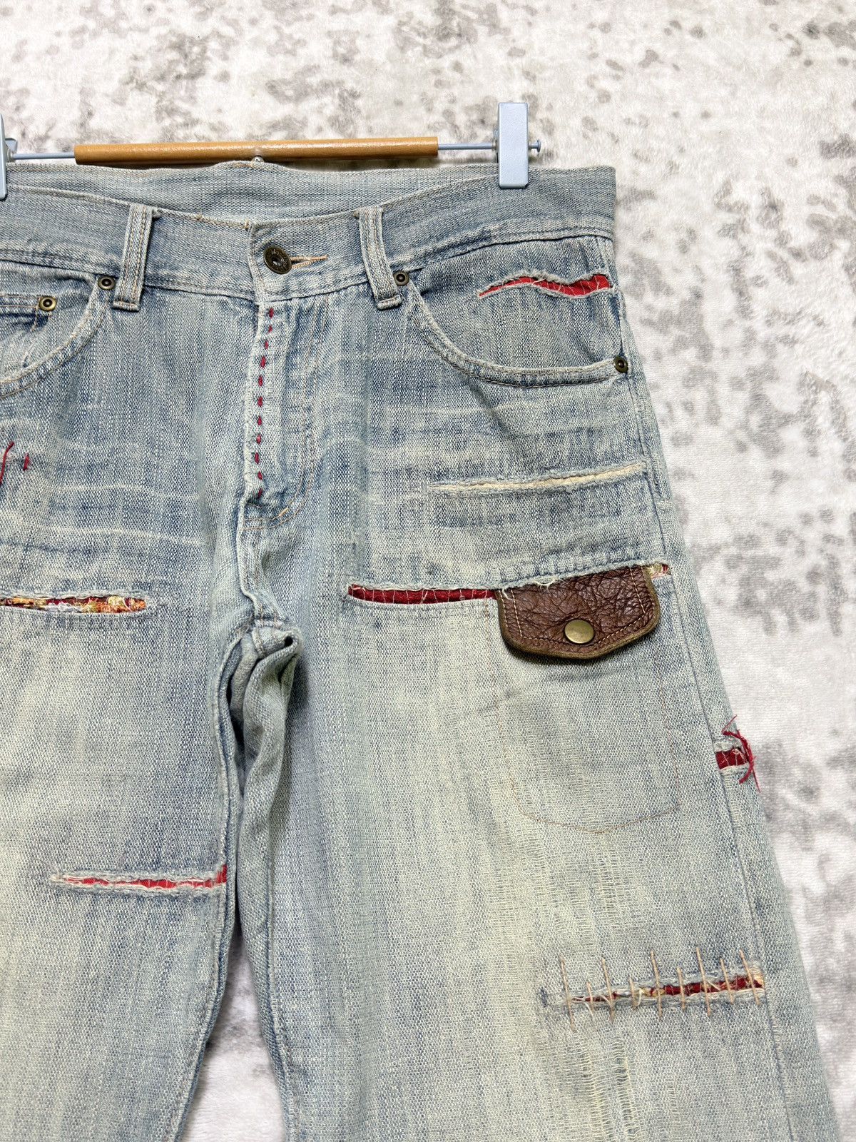 Vintage Gumu International Phoenix Embroidery Denim Y2K Straight Fit Size US 32 / EU 48 - 5 Thumbnail