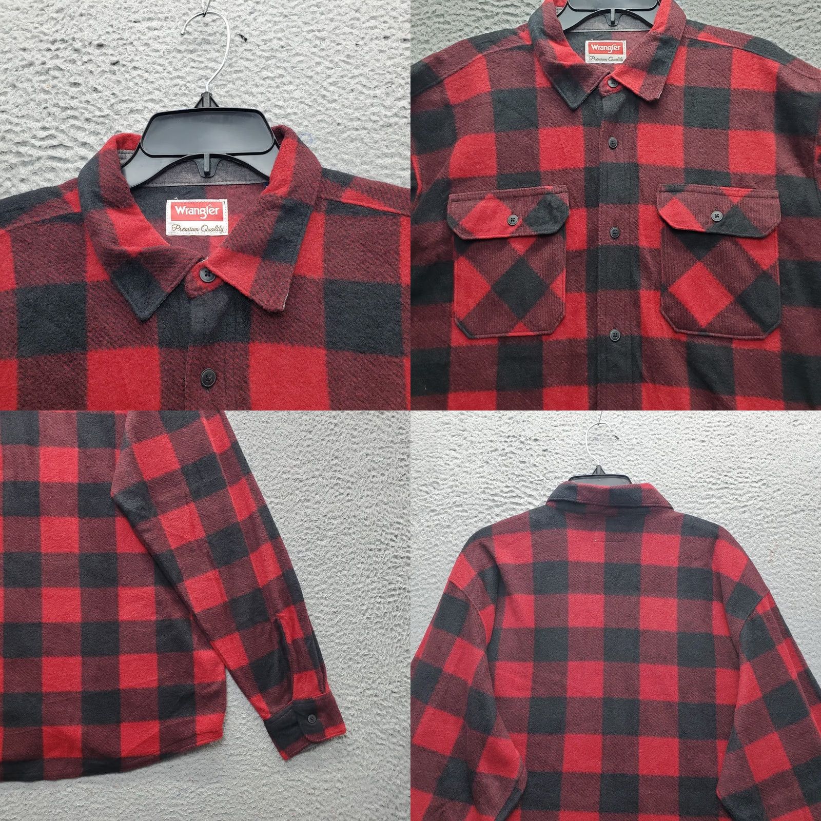 Wrangler Wrangler Shirt Mens L Multi Buffalo Plaid Detail Chest Pocket Button Up Size US L / EU 52-54 / 3 - 8 Thumbnail