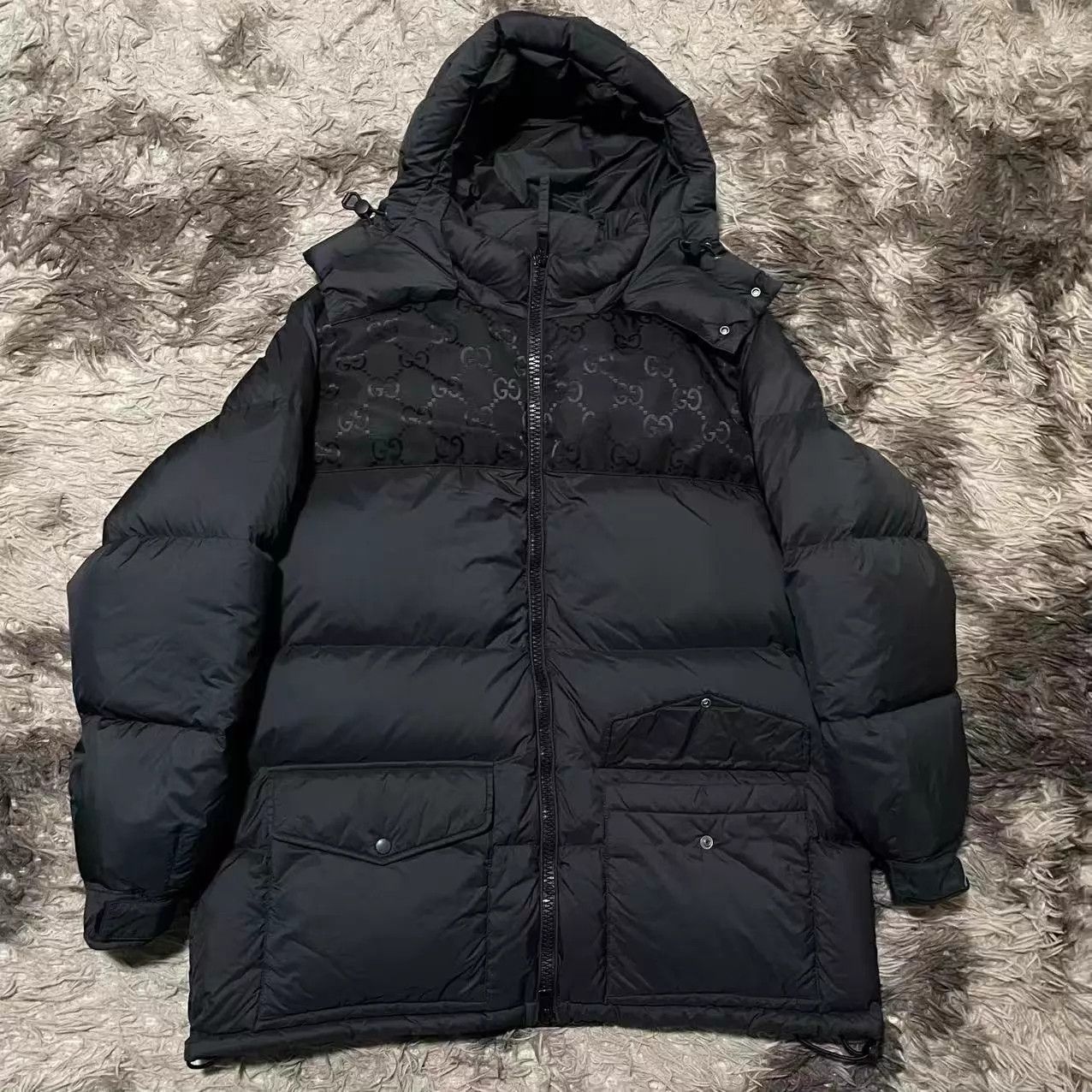 Gucci Gucci SS24 Colorblocked Logo Hooded Puffer Jacket Size 52 Size US L / EU 52-54 / 3 - 1 Thumbnail