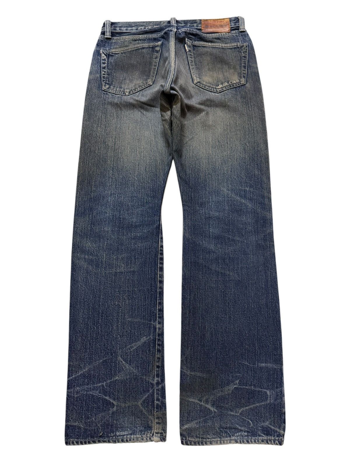 Blue Blue Japan Vintage 90s Japan Blue Corn Selvedge Mud Wash Distressed Size US 30 / EU 46 - 2 Thumbnail