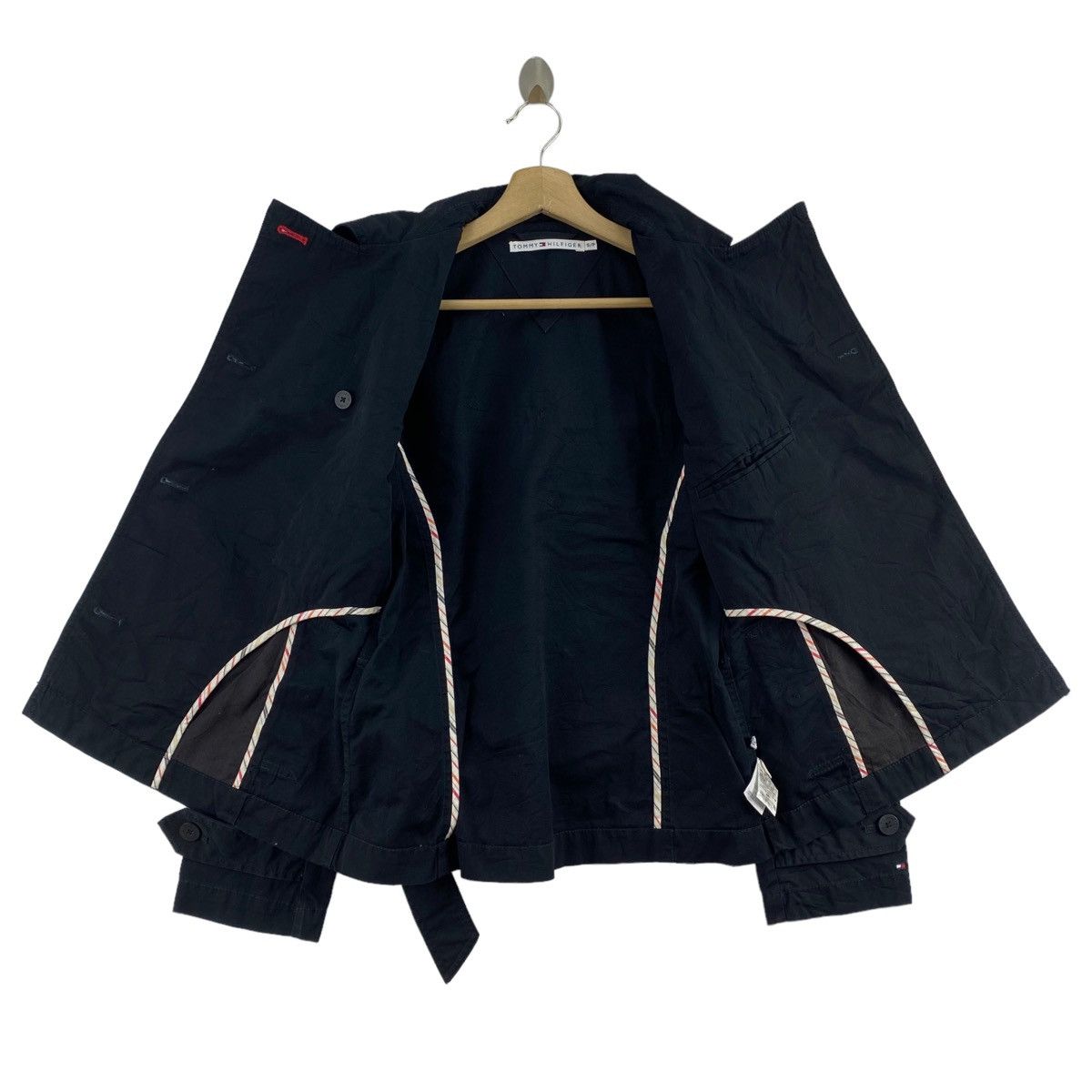 Tommy Hilfiger × Vintage Vintage TOMMY HILFIGER Plain Black Coat Size US S / EU 44-46 / 1 - 5 Thumbnail