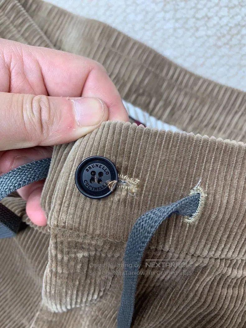 Brunello Cucinelli Brunello Cucinelli Corduroy Casual Pants. Size US 26 / EU 42 - 4 Thumbnail
