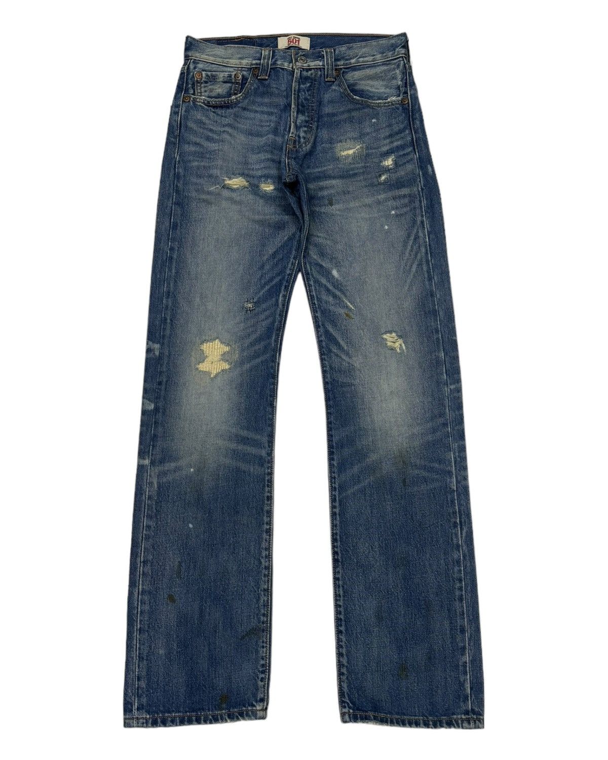 Japanese Brand × Levi's × Vintage VINTAGE LEVIS 501 BUTTON FLY STRAIGHT LEG DENIM JEANS Size US 28 / EU 44 - 8 Thumbnail