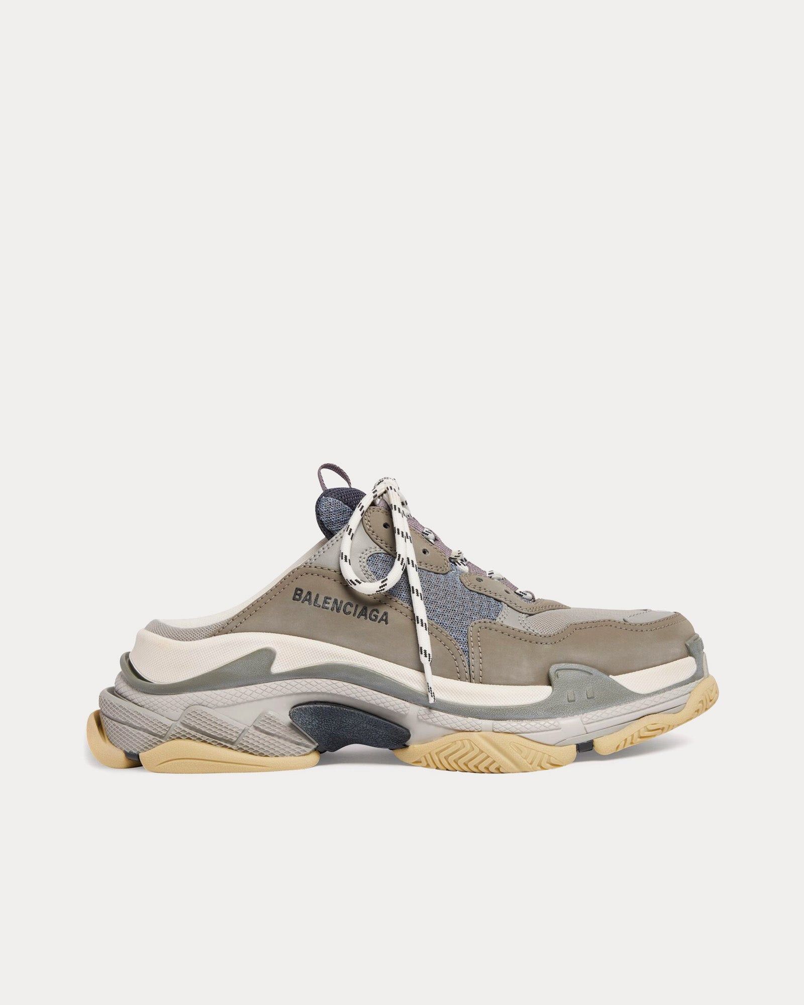Balenciaga Triple S Mule Sneakers in gray Size US 11 / EU 44 - 1 Thumbnail