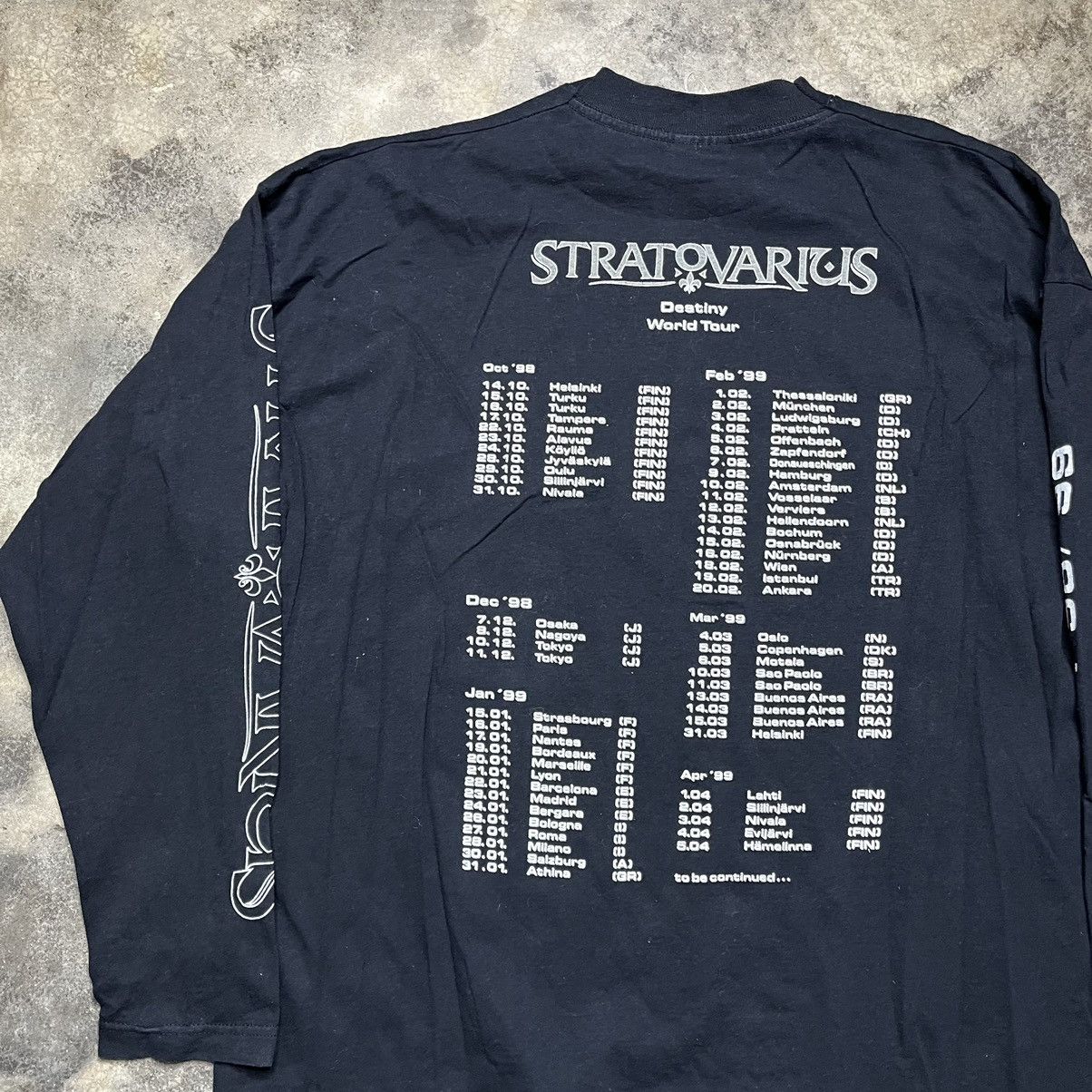Vintage vintage longsleeve stratovarius destiny band tshirt Size US XL / EU 56 / 4 - 5 Thumbnail