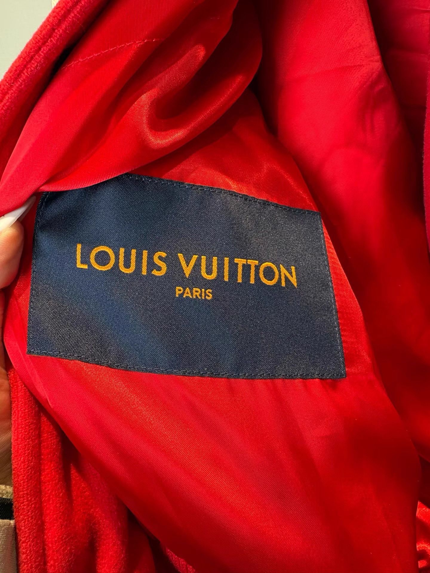 Louis Vuitton LV x Pharrell Two-Tone Stripe Logo Varsity Jacket K36 Size US L / EU 52-54 / 3 - 3 Thumbnail