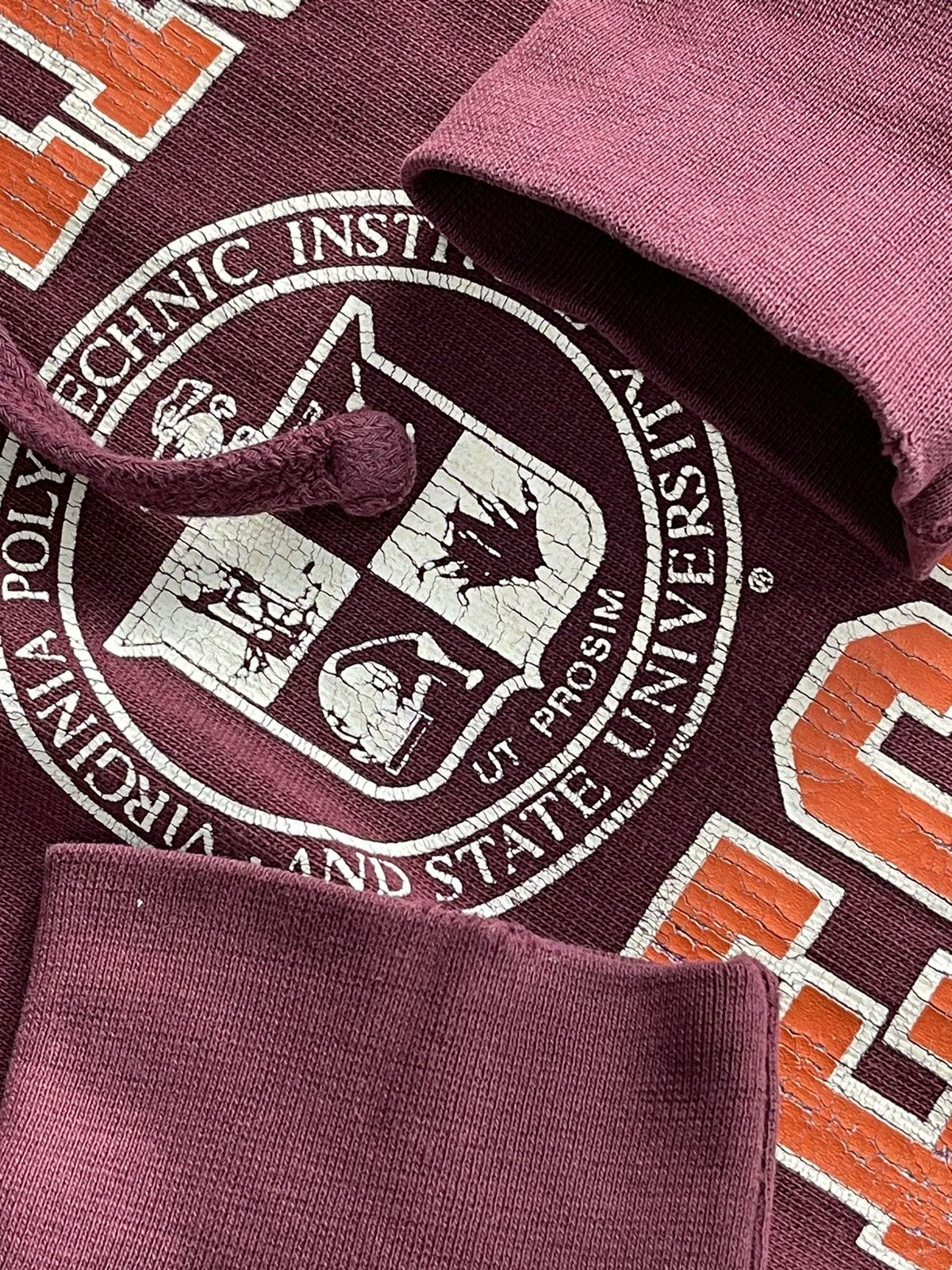 Vintage Vintage Virginia Tech University Hoodie Size US L / EU 52-54 / 3 - 6 Thumbnail