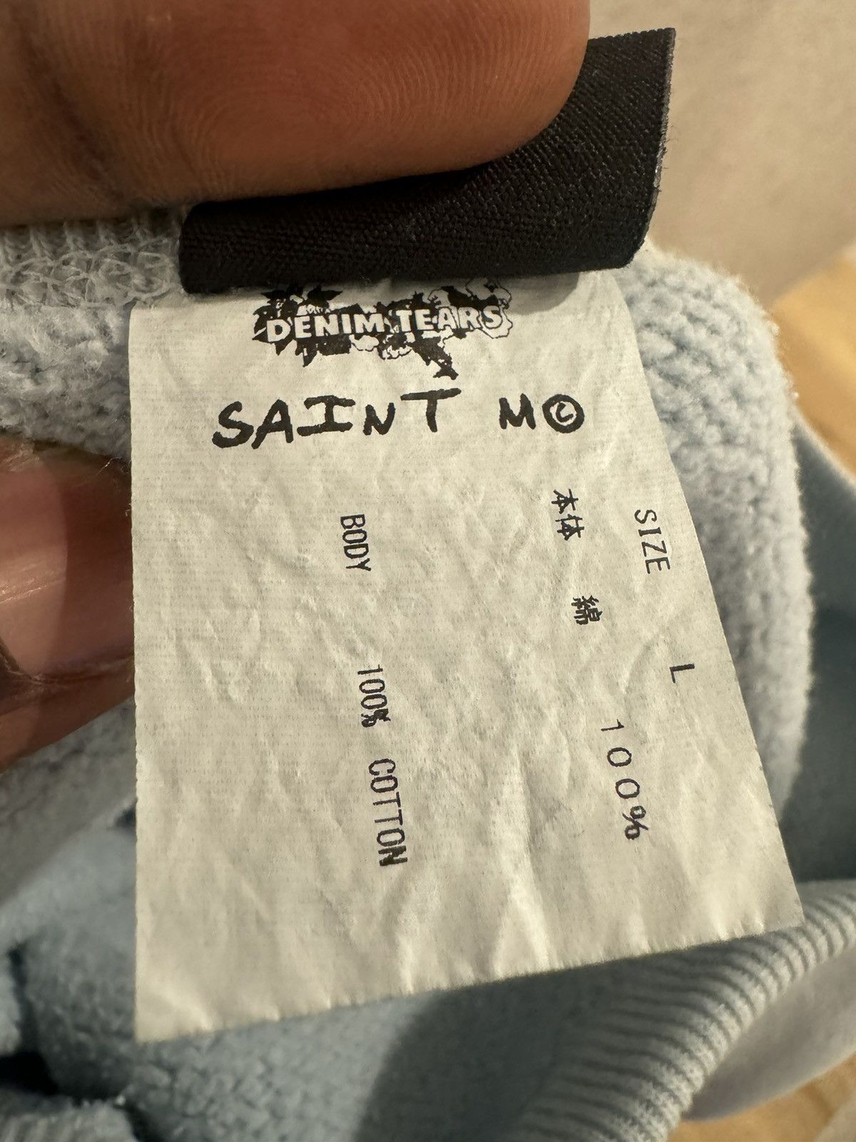 DENIM TEARS × Saint Michael Saint Tears Sweatshirt Size US L / EU 52-54 / 3 - 4 Thumbnail