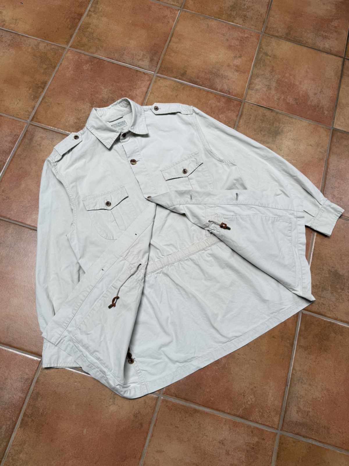 Banana Republic Vintage Banana Republic Canvas Safari Jacket Size US L / EU 52-54 / 3 - 8 Thumbnail
