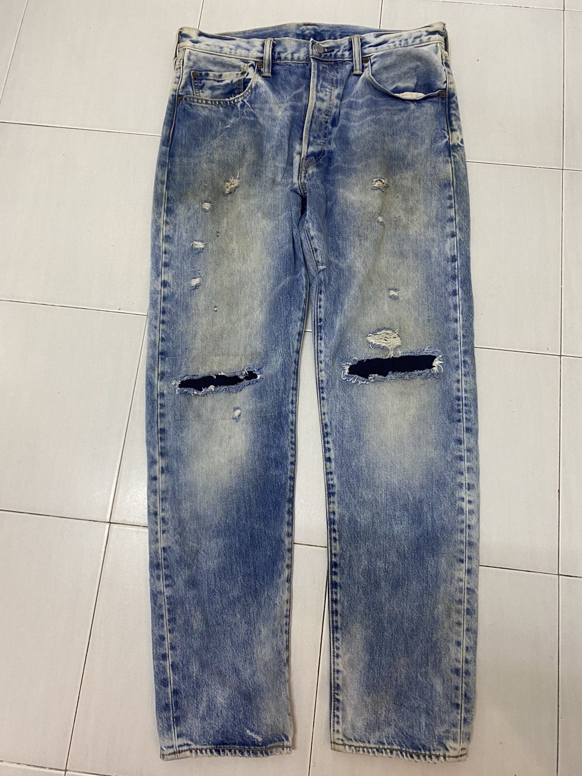 Levi's × Levi's Vintage Clothing LEVIS 501 JEANS FADED CUSTOM Size US 34 / EU 50 - 1 Thumbnail
