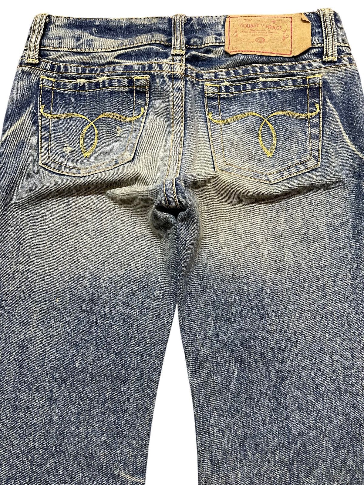 Hysteric Glamour Vintage Japanese Brand Blue Faded Ocean Wash Flared Jeans Size US 28 / EU 44 - 5 Thumbnail